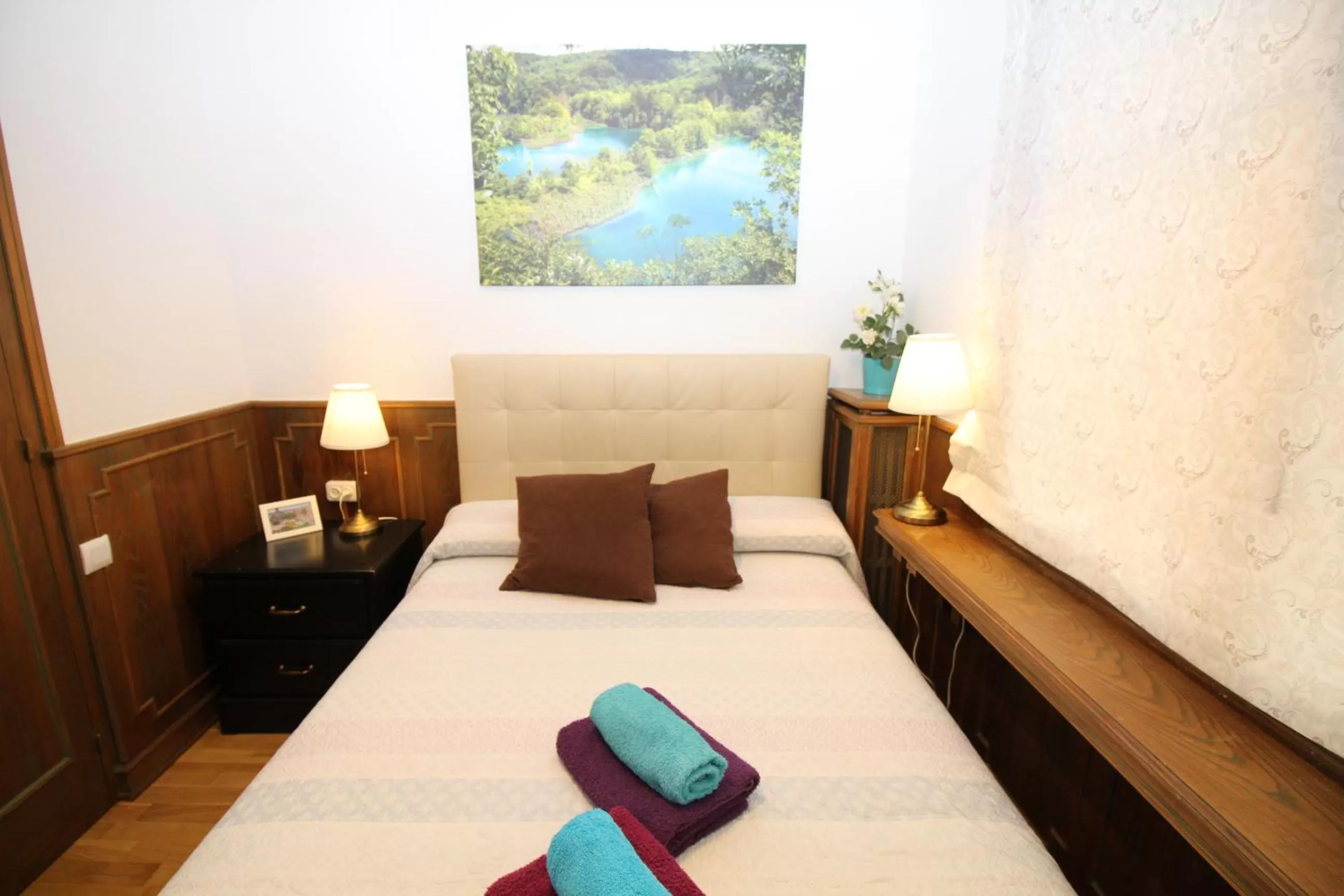 Bed in Nuevo Balmes Habitaciones