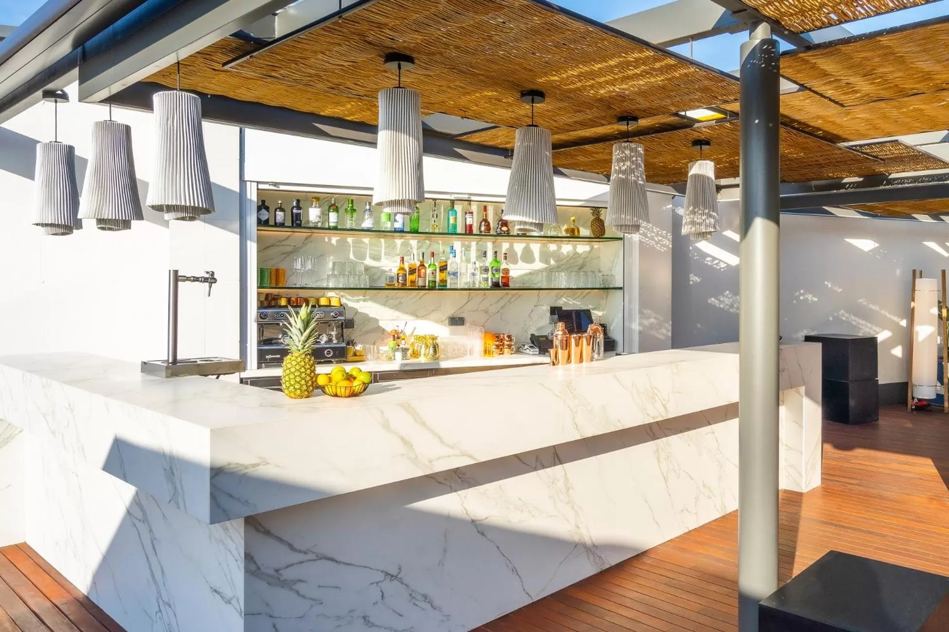 Lounge or bar in Sofitel Barcelona Skipper