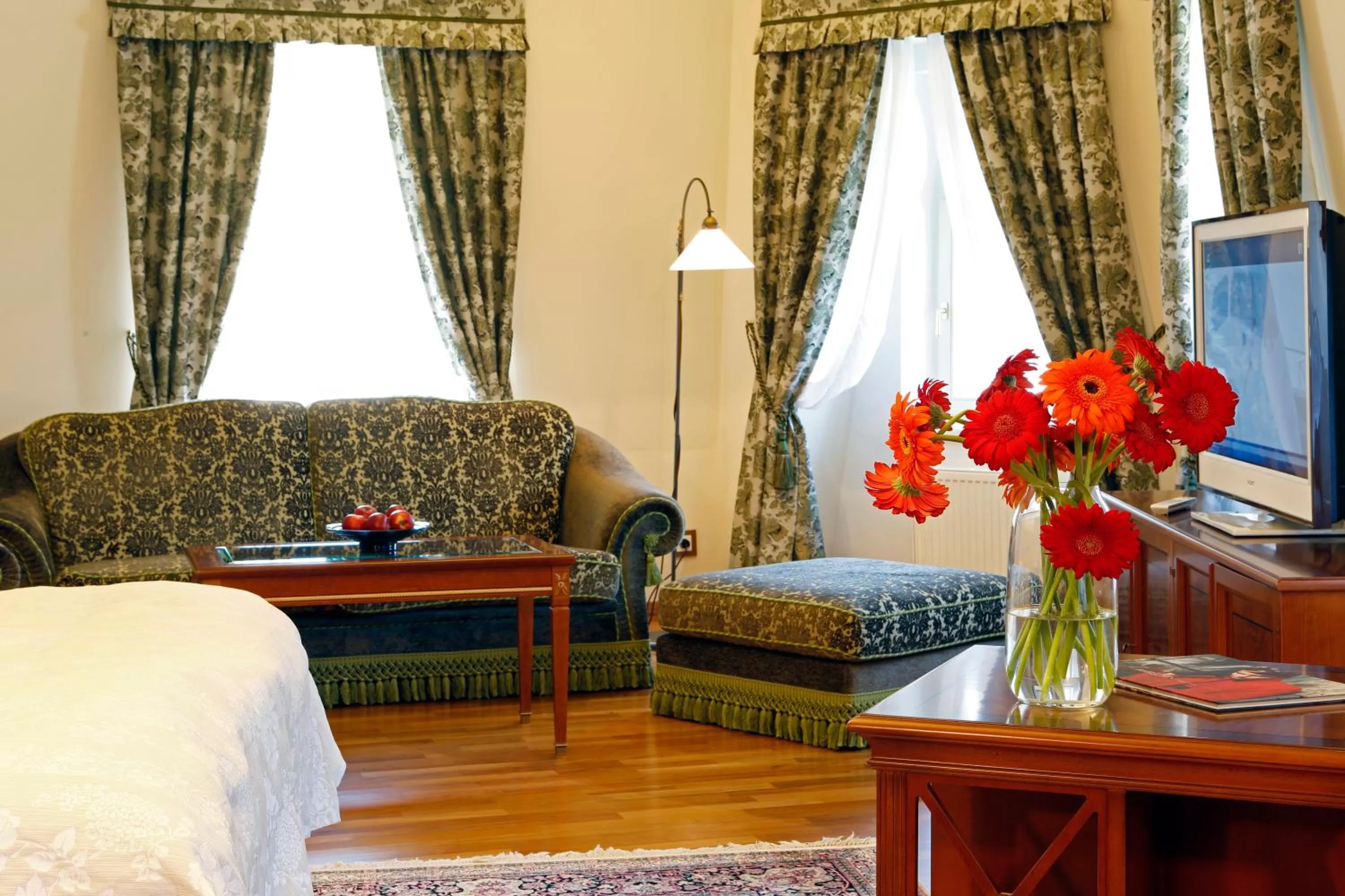 City view, Bed in Spa Hotel Schlosspark