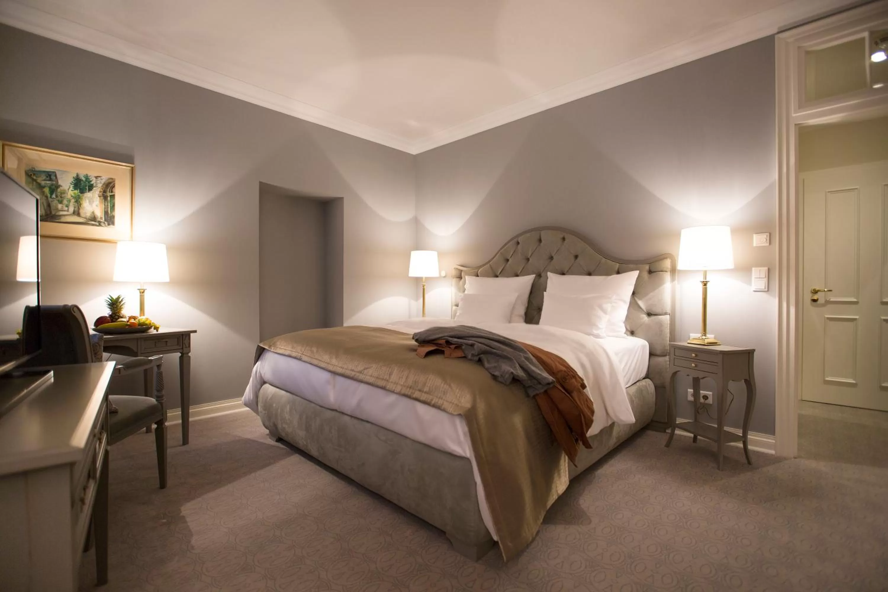 Bed in Romantik Hotel Zur Glocke