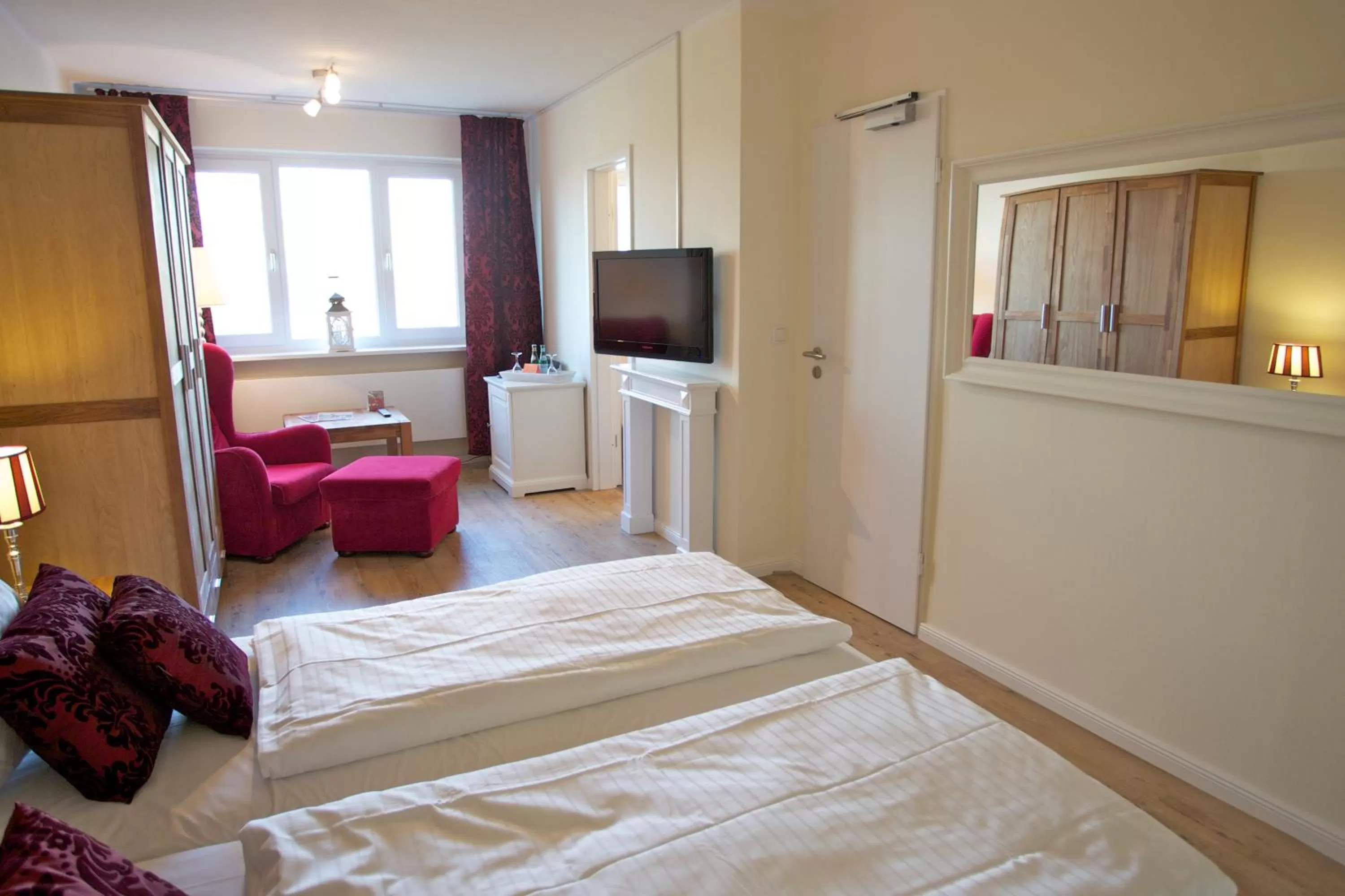 Bed in Das Frühstückshotel Sankt Peter-Ording