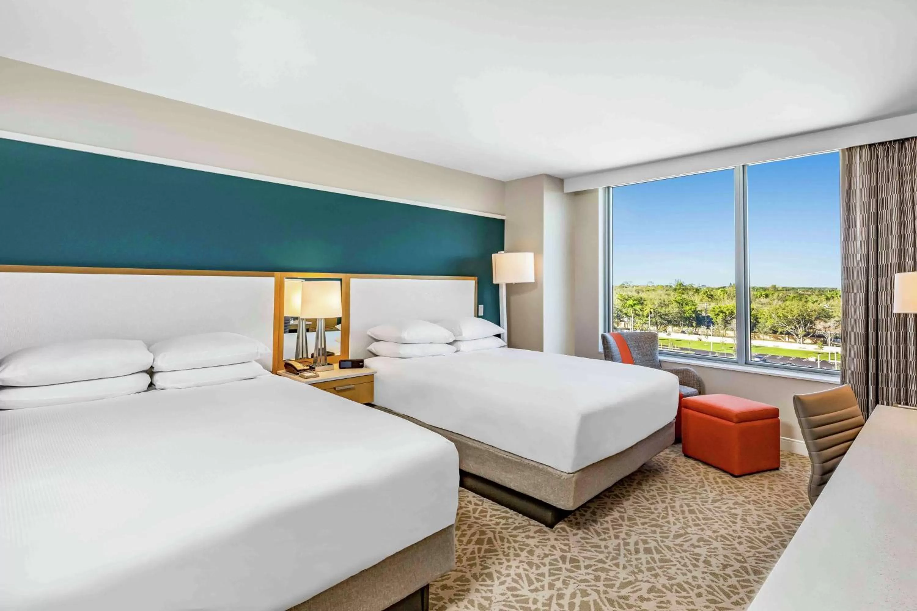 Bed in Hilton Miami Dadeland