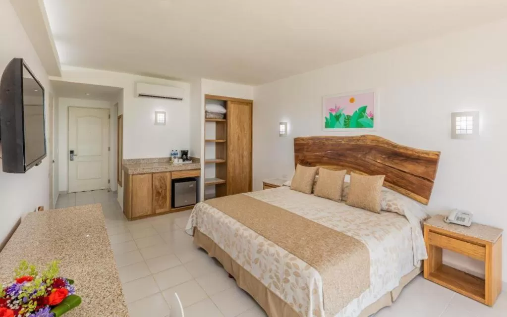 Bed in Posada Real Puerto Escondido