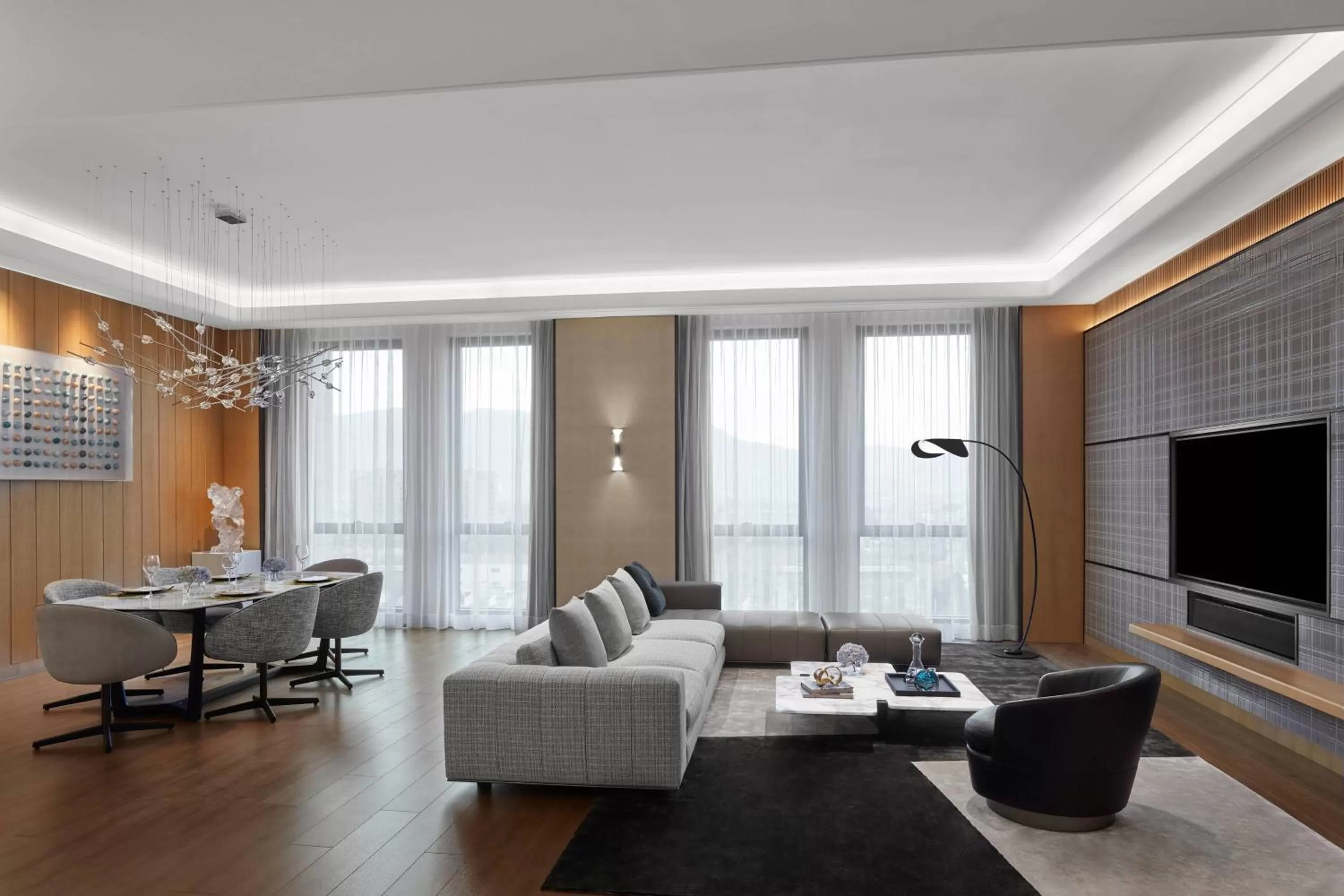 Photo of the whole room in Wenzhou Airport Marriott Hotel