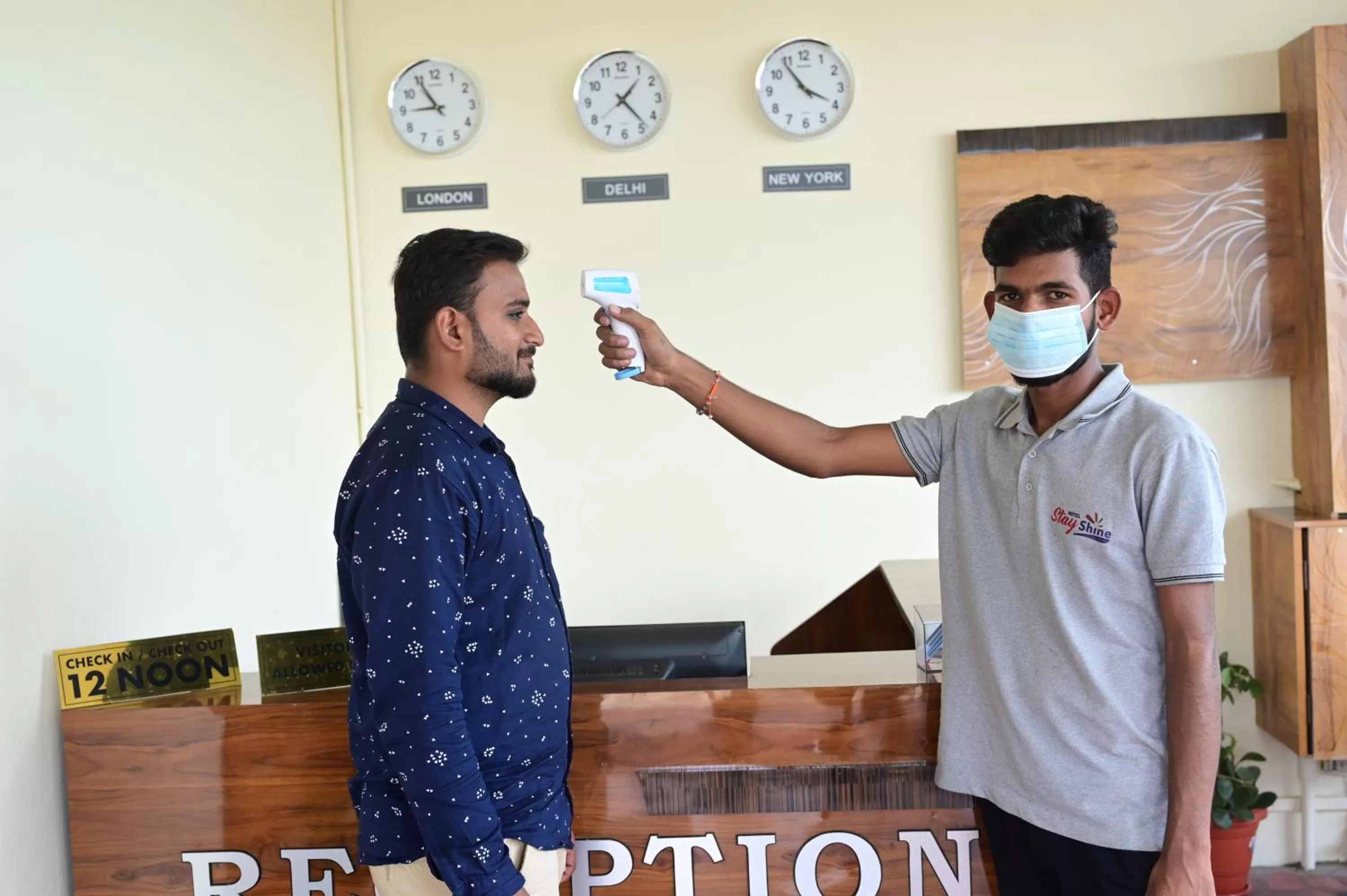 Lobby or reception in Hotel Stay Shine