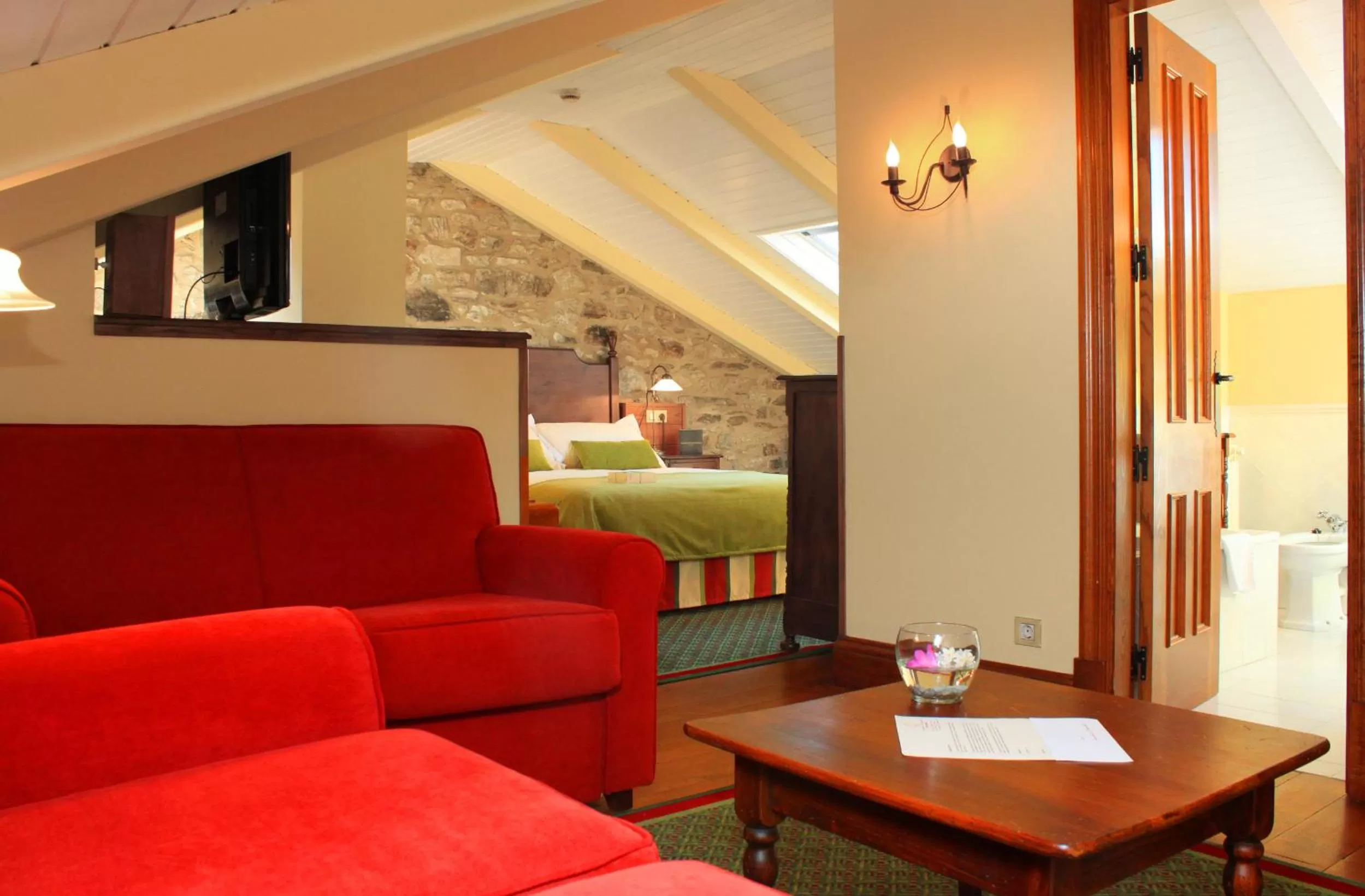 Photo of the whole room, Bed in Hotel Virxe da Cerca by Pousadas de Compostela