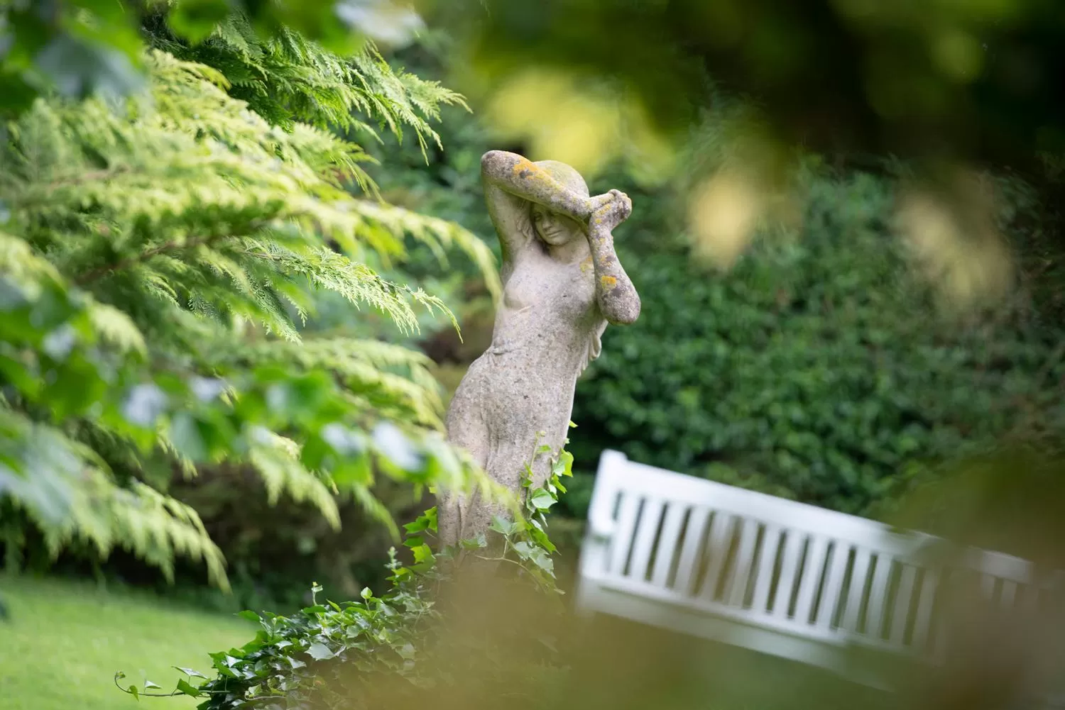 Garden view in The Grange at Oborne