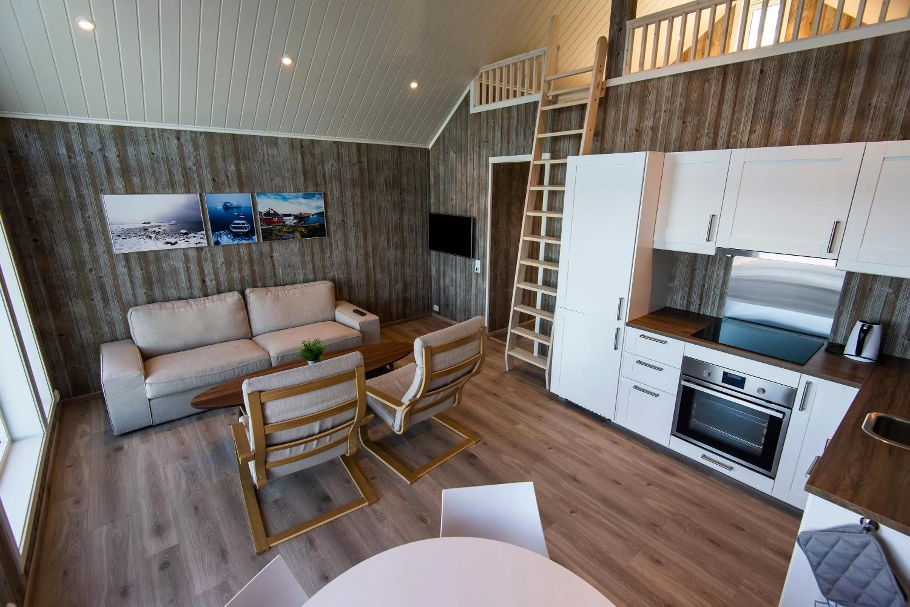 Living room in Norsk Havbrukssenter - Rorbuer