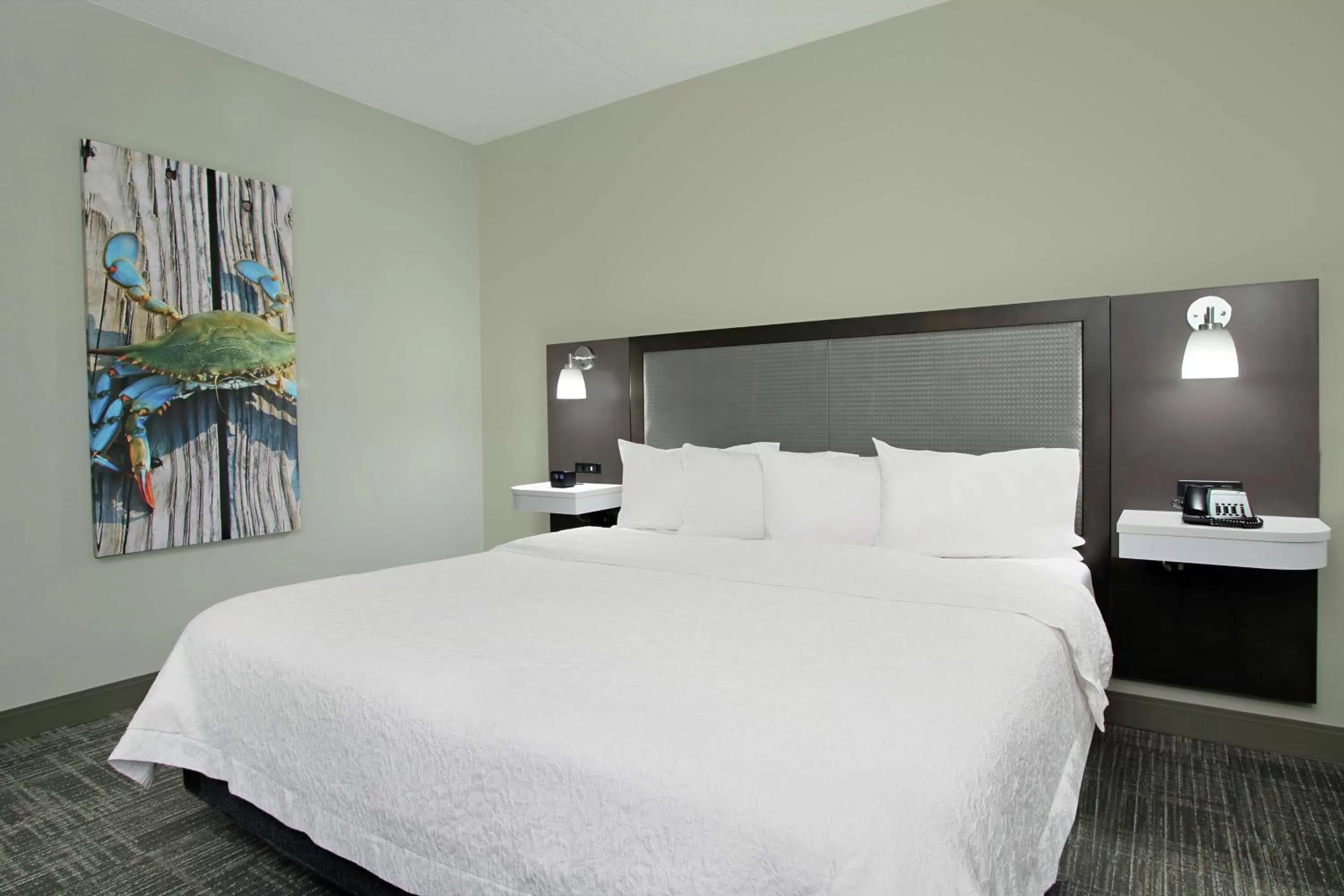 Bed in Hampton Inn Hagerstown-Maugansville