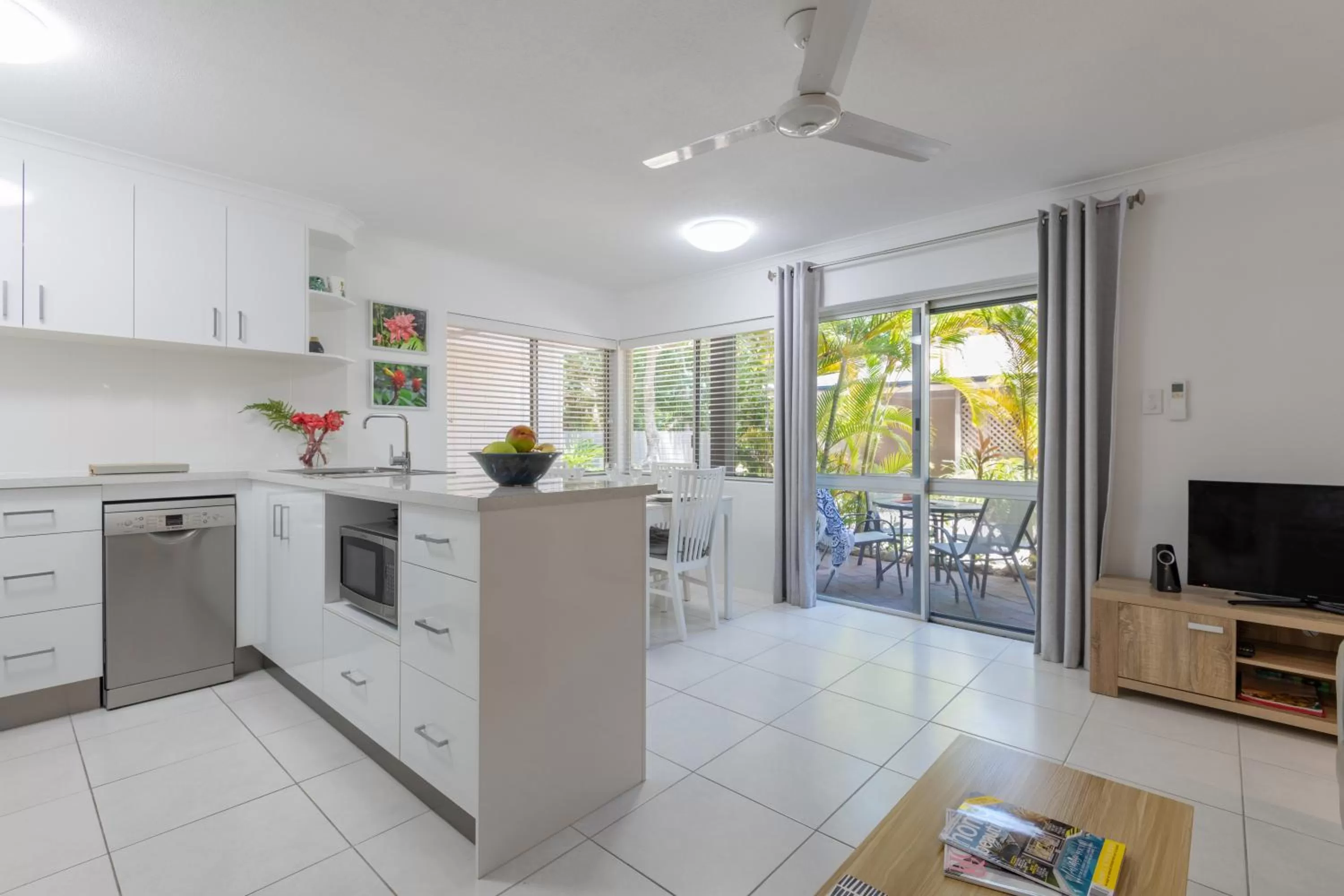 Living room in Lychee Tree Holiday Apartments