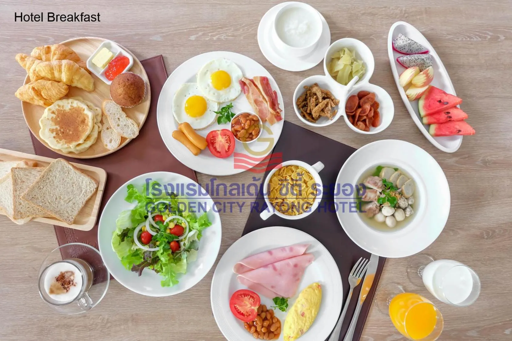 Breakfast in Golden City Rayong Hotel