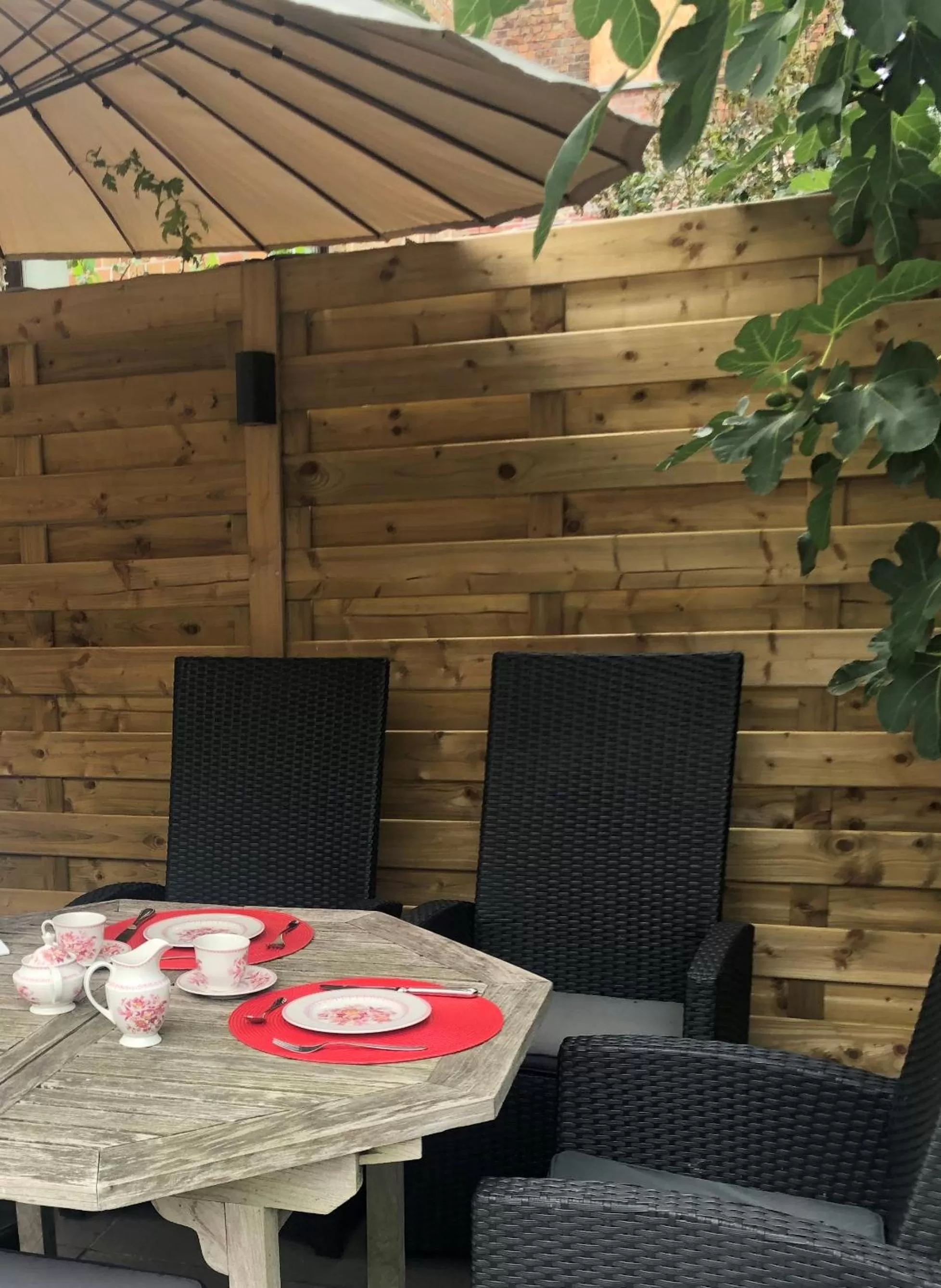 Patio, Restaurant/Places to Eat in B&B Coupure