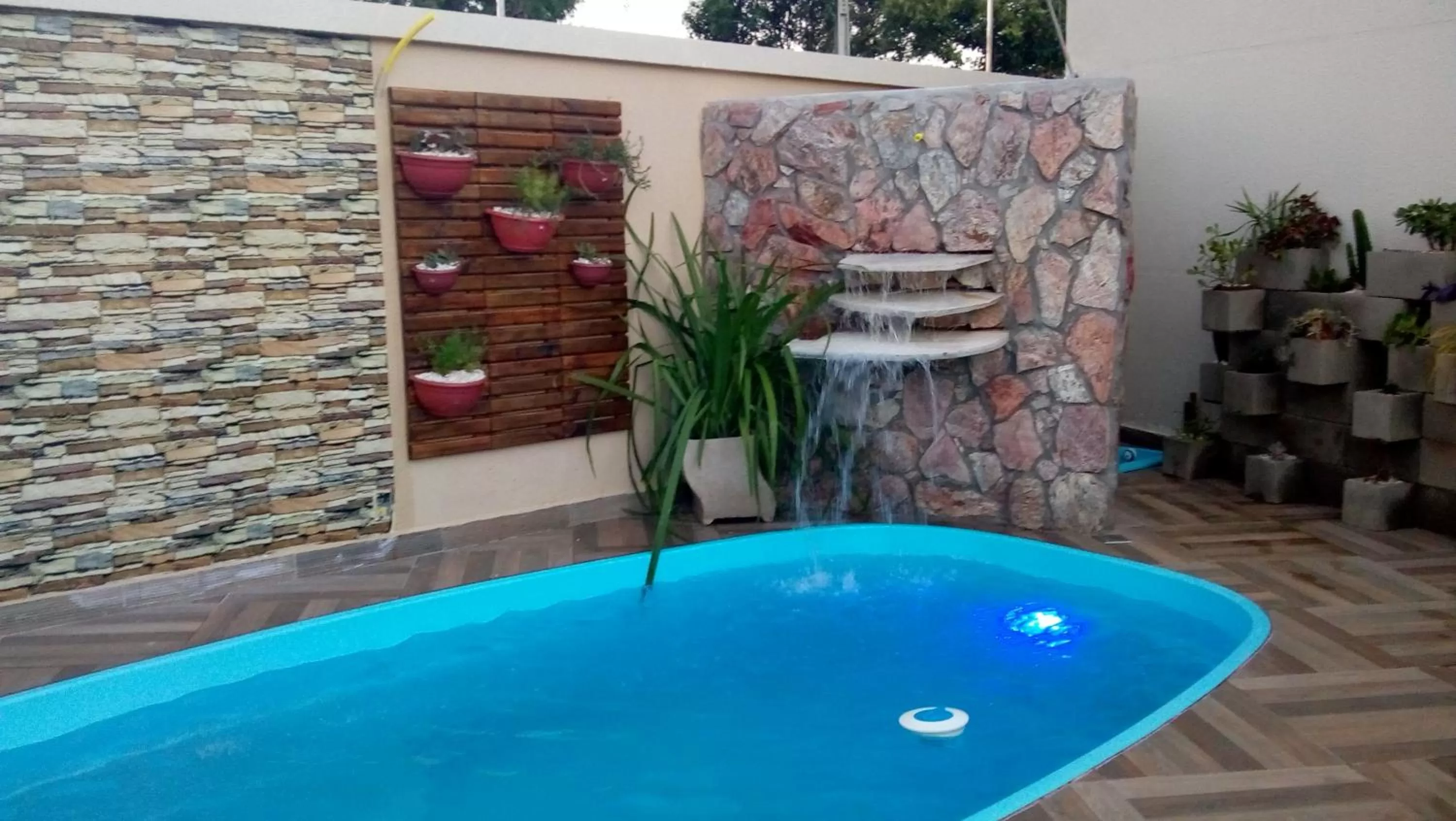 Pool view in Pousada Bom Sono