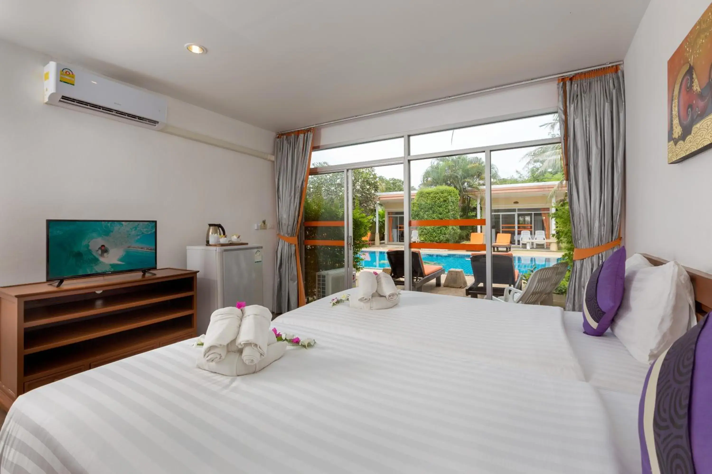 Superior Double or Twin Room with Pool View in Phuket Sea Resort SHA Extra Plus Superior Double or Twin Room with Pool View in Phuket Sea Resort SHA Extra Plus