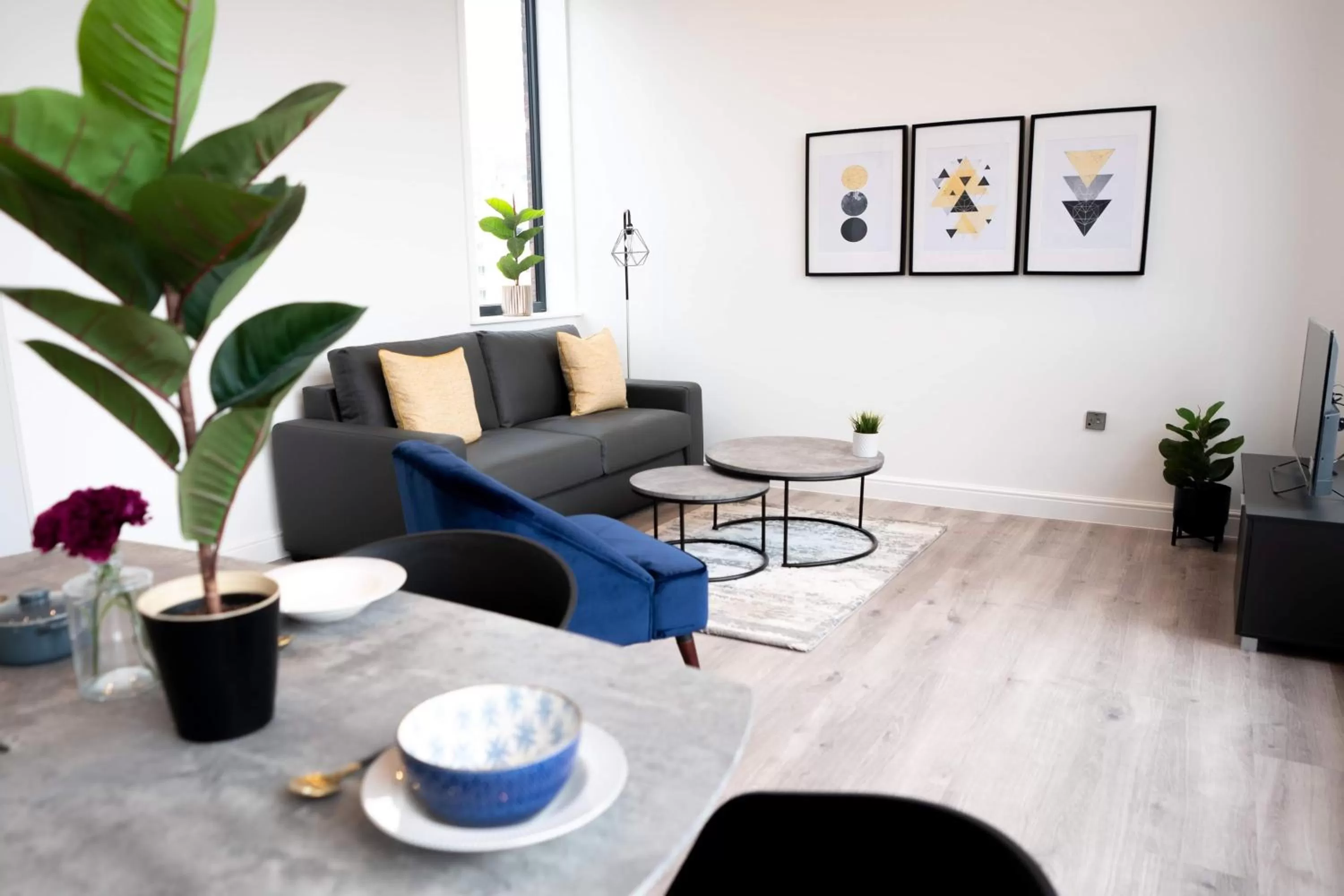 Living room, Seating Area in Dream Apartments Dale Street Liverpool