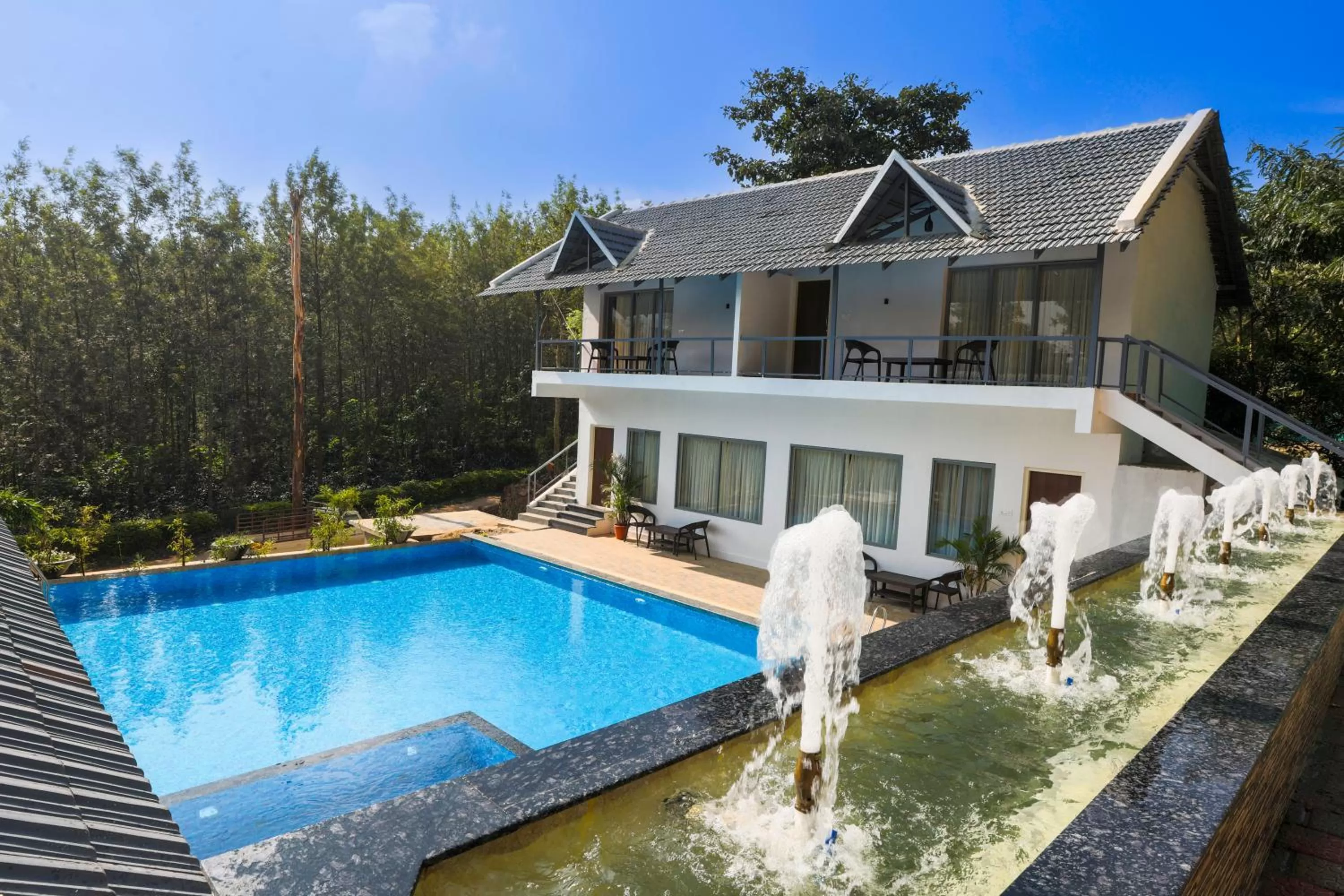 Pool view, Property Building in The Spectrum Resort, Chikmagalur