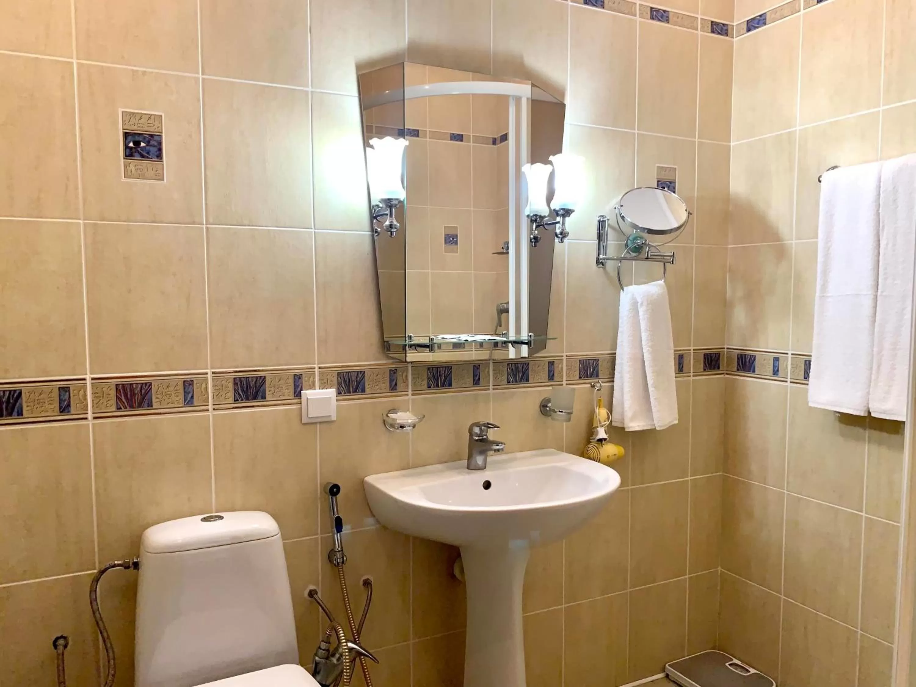 Bathroom in Hotel Prydesnyansky