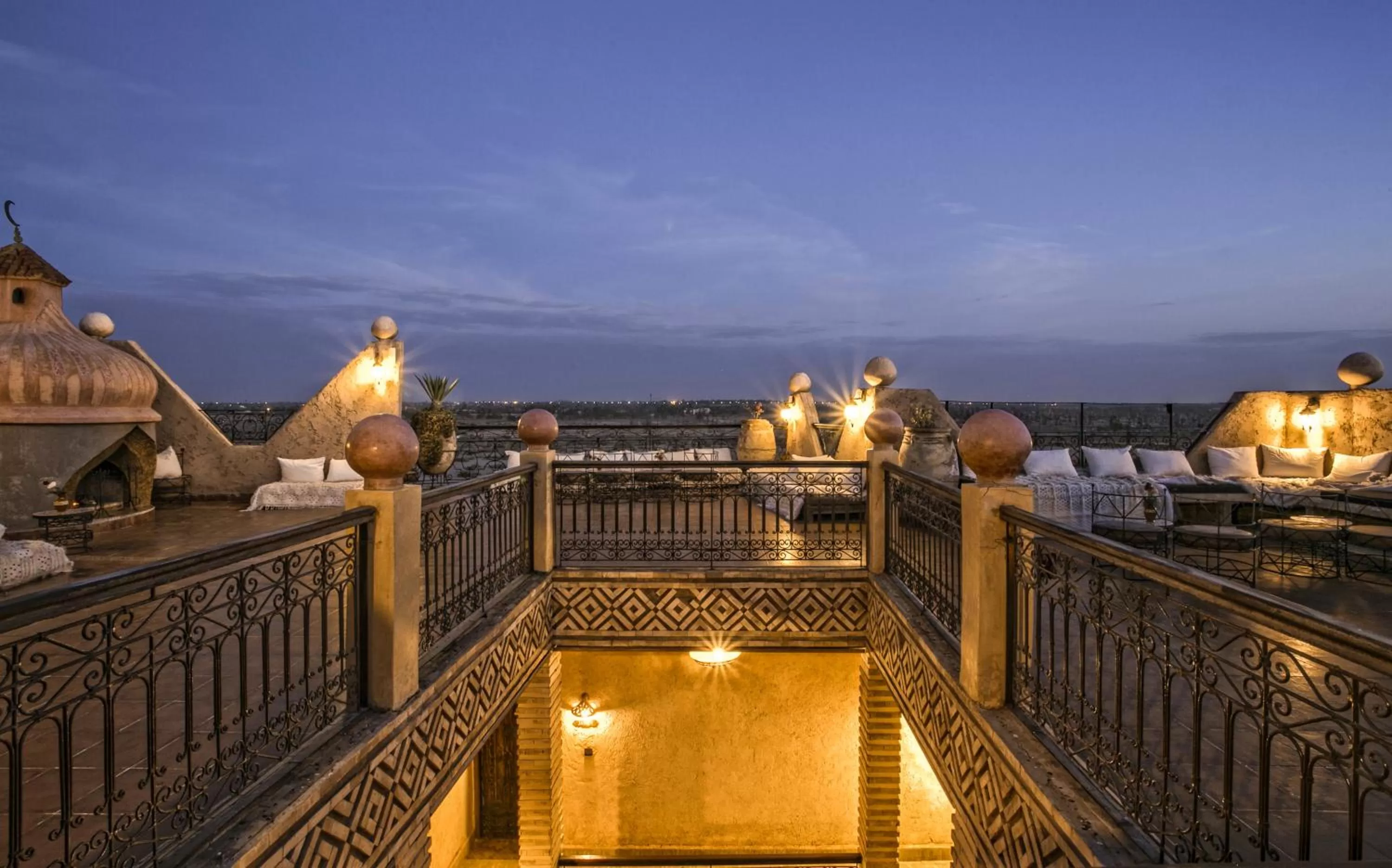 Patio in Hotel Kasbah Le Mirage & Spa