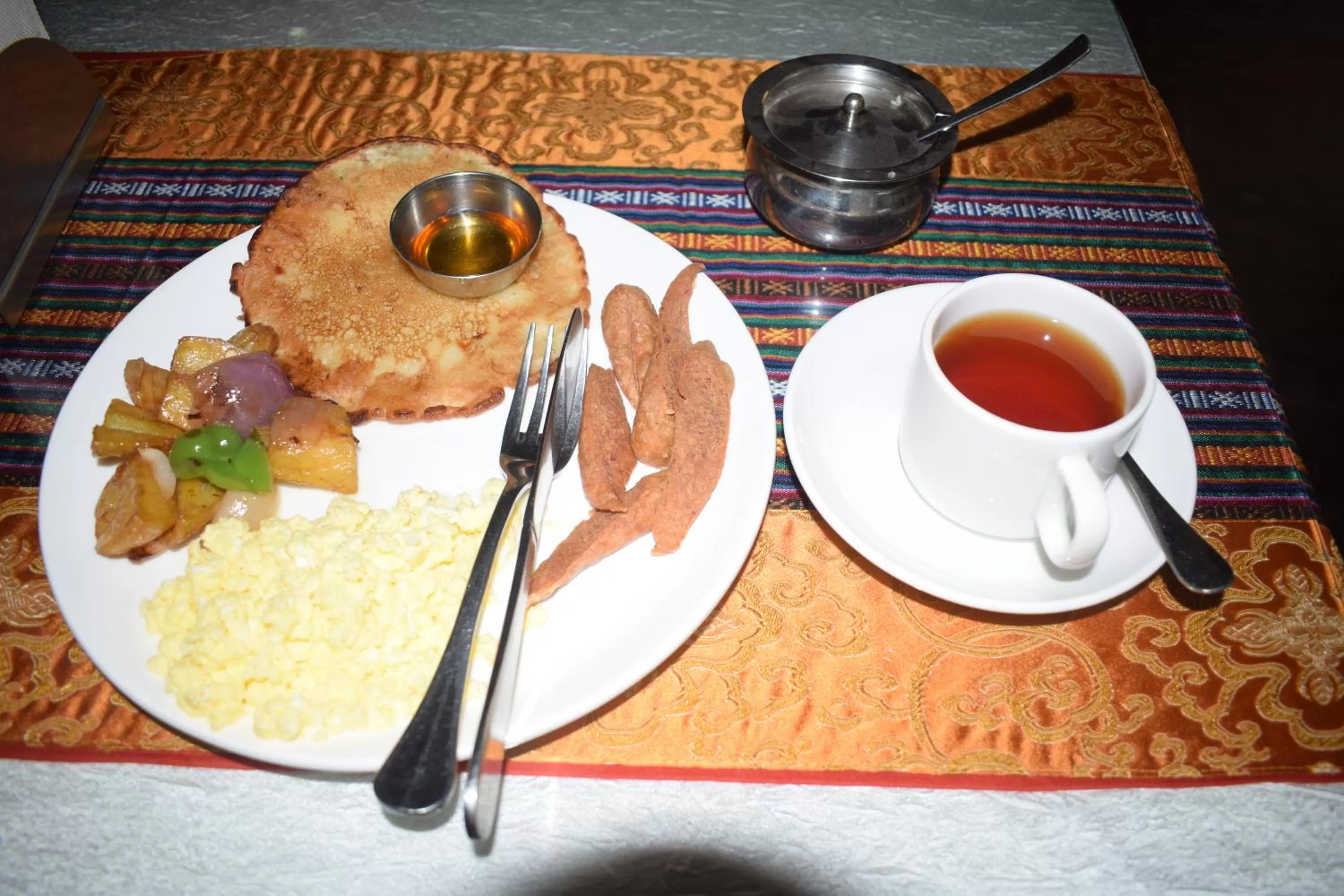 Continental breakfast in Hotel Yambu kathmandu