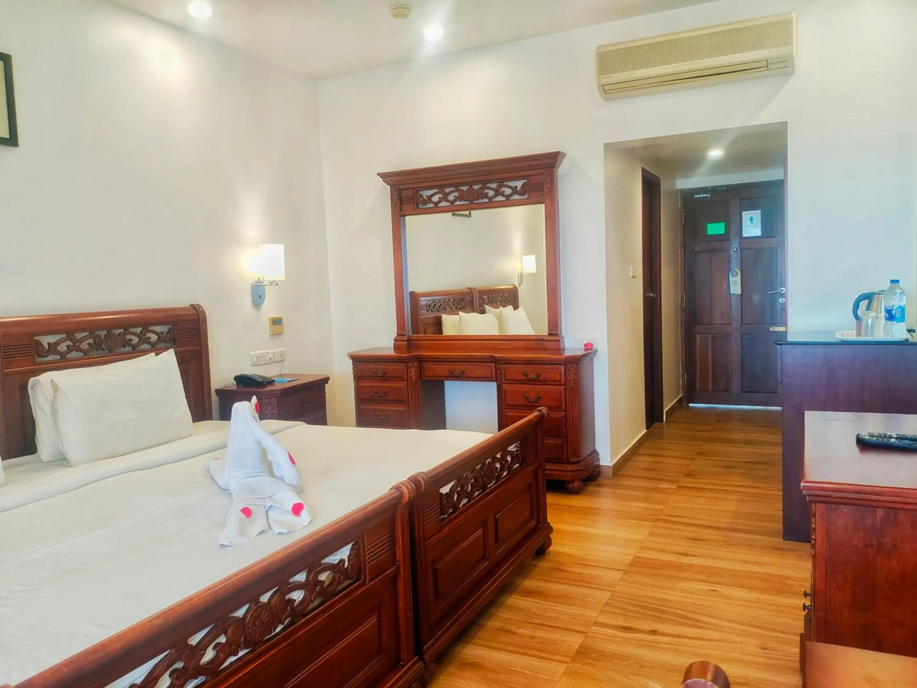 Bedroom, Bed in The Travancore Heritage Beach Resort