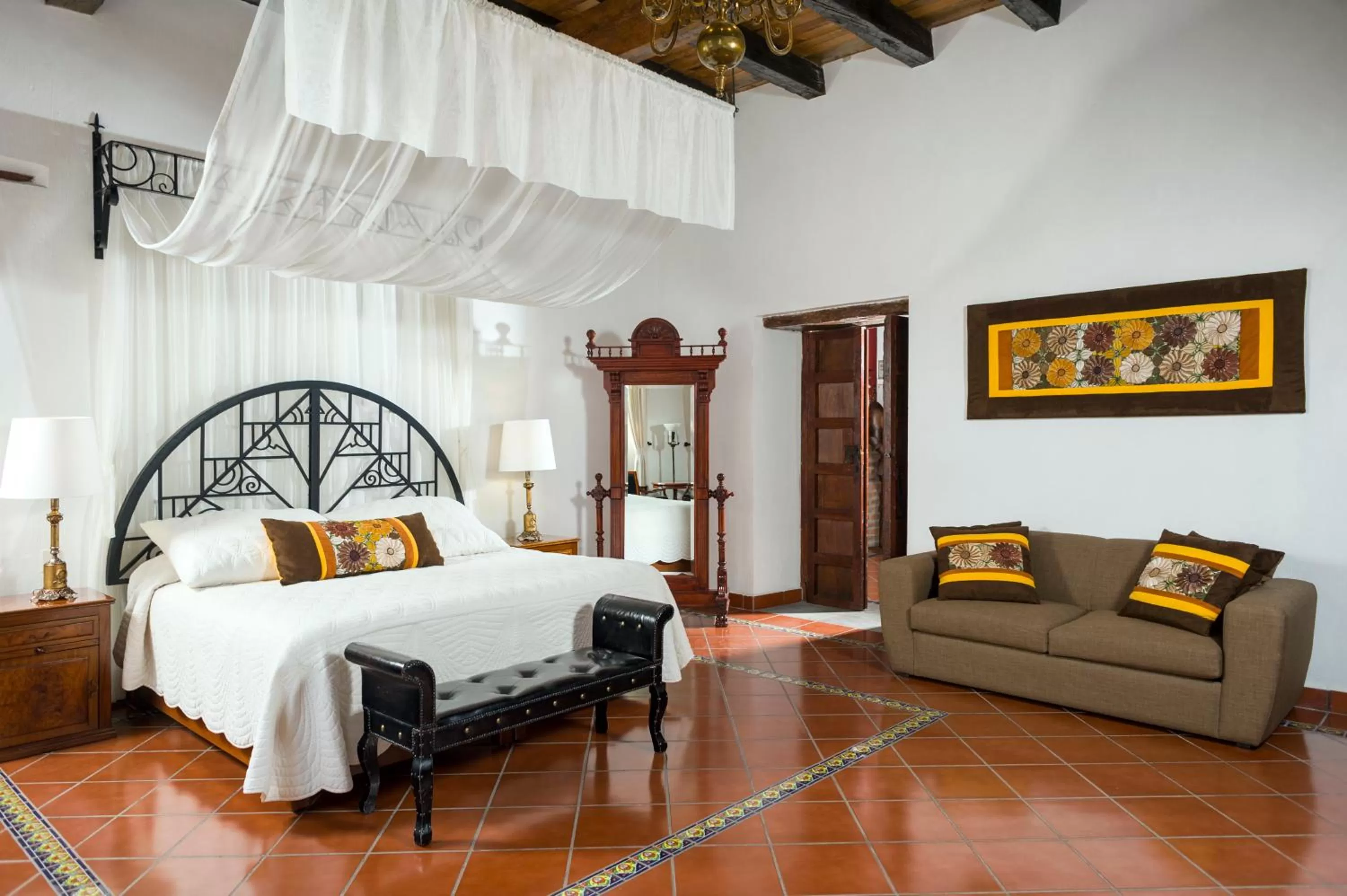 Bed in Hotel Tapalpa de Mis Amores