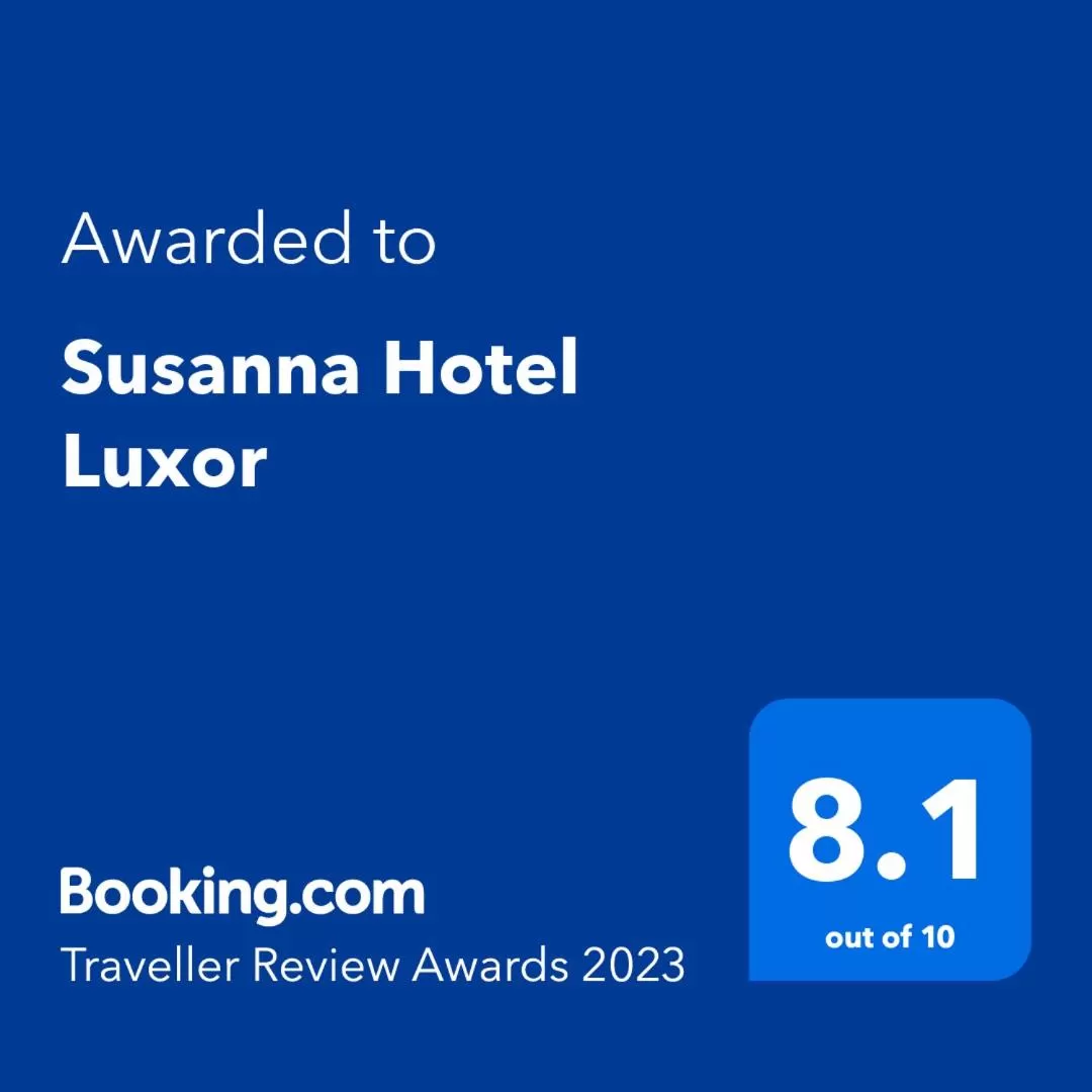Logo/Certificate/Sign/Award in Susanna Hotel Luxor