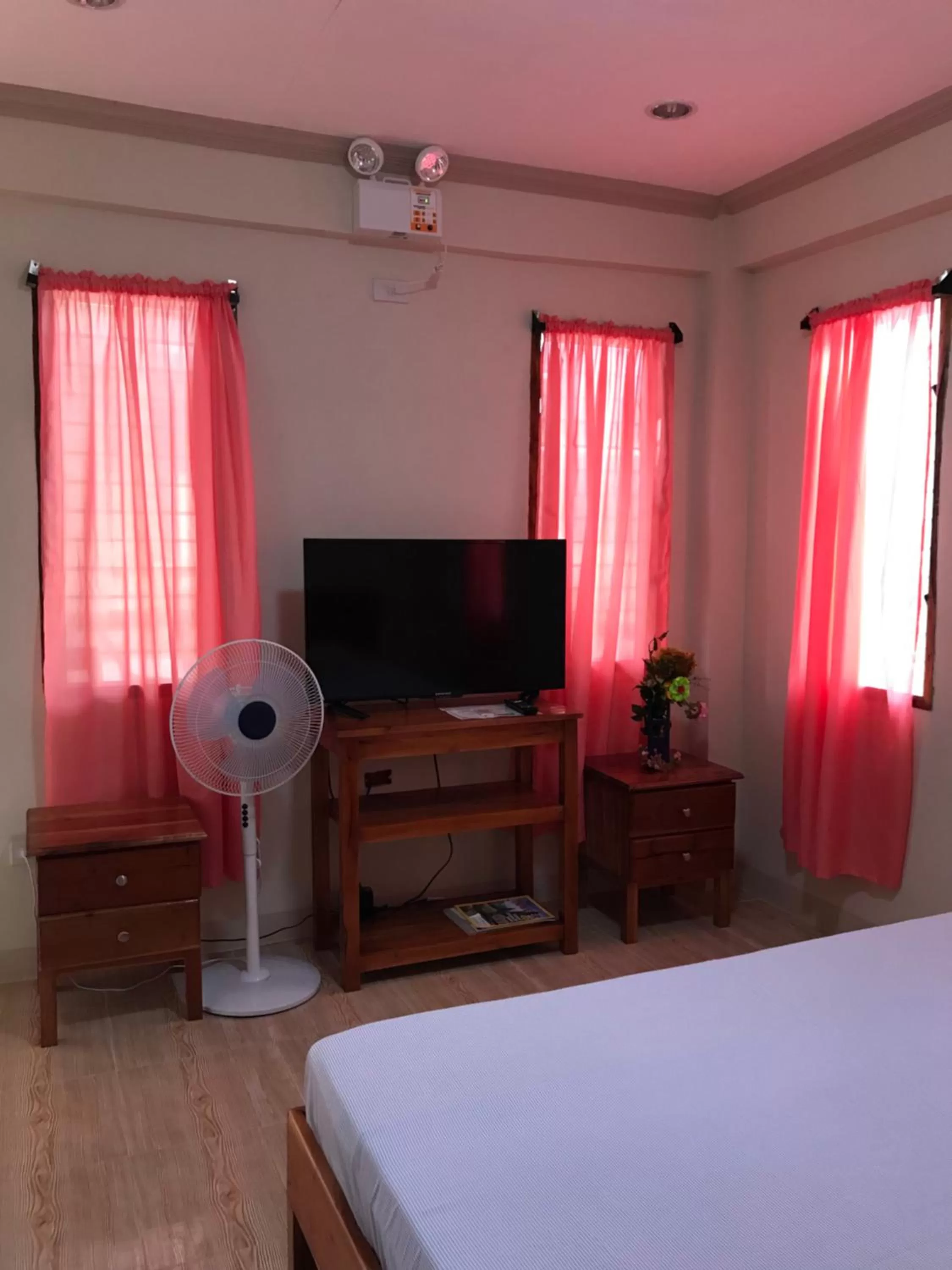 Bed in D's Oceanview Beach Resort