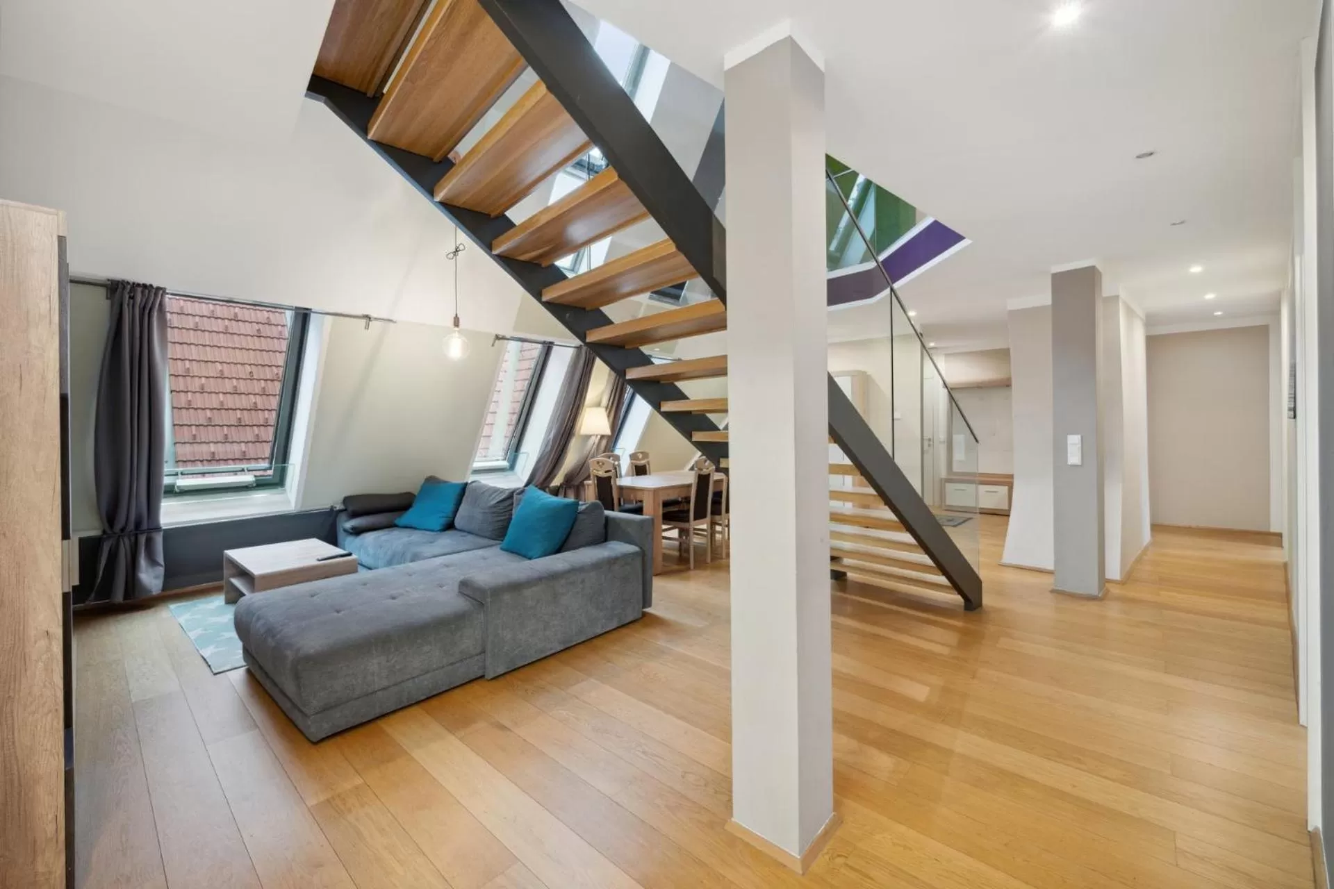 Living room, Seating Area in Florian's apartments in Mariahilf Vienna