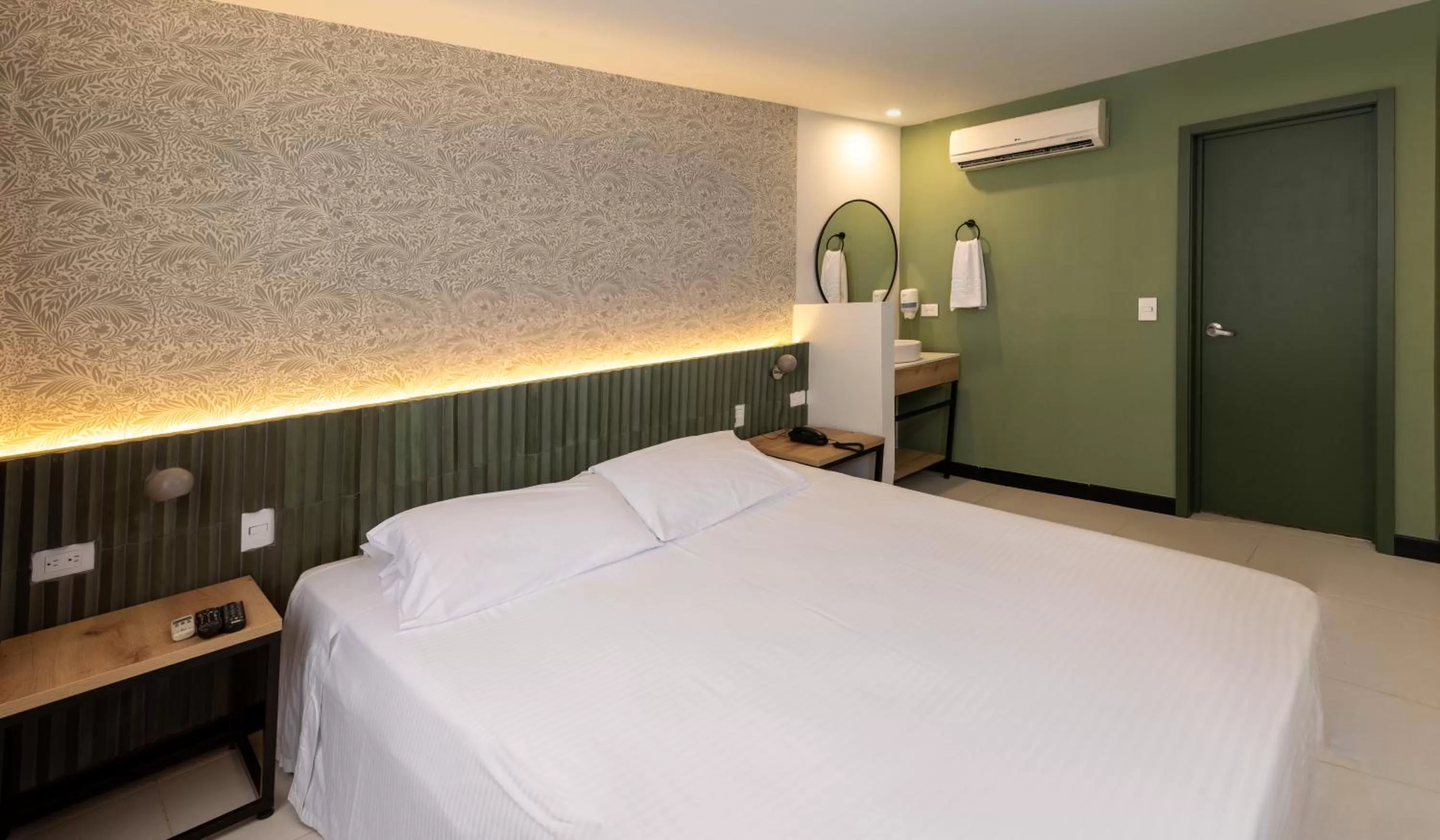 Bed in Hotel Principe