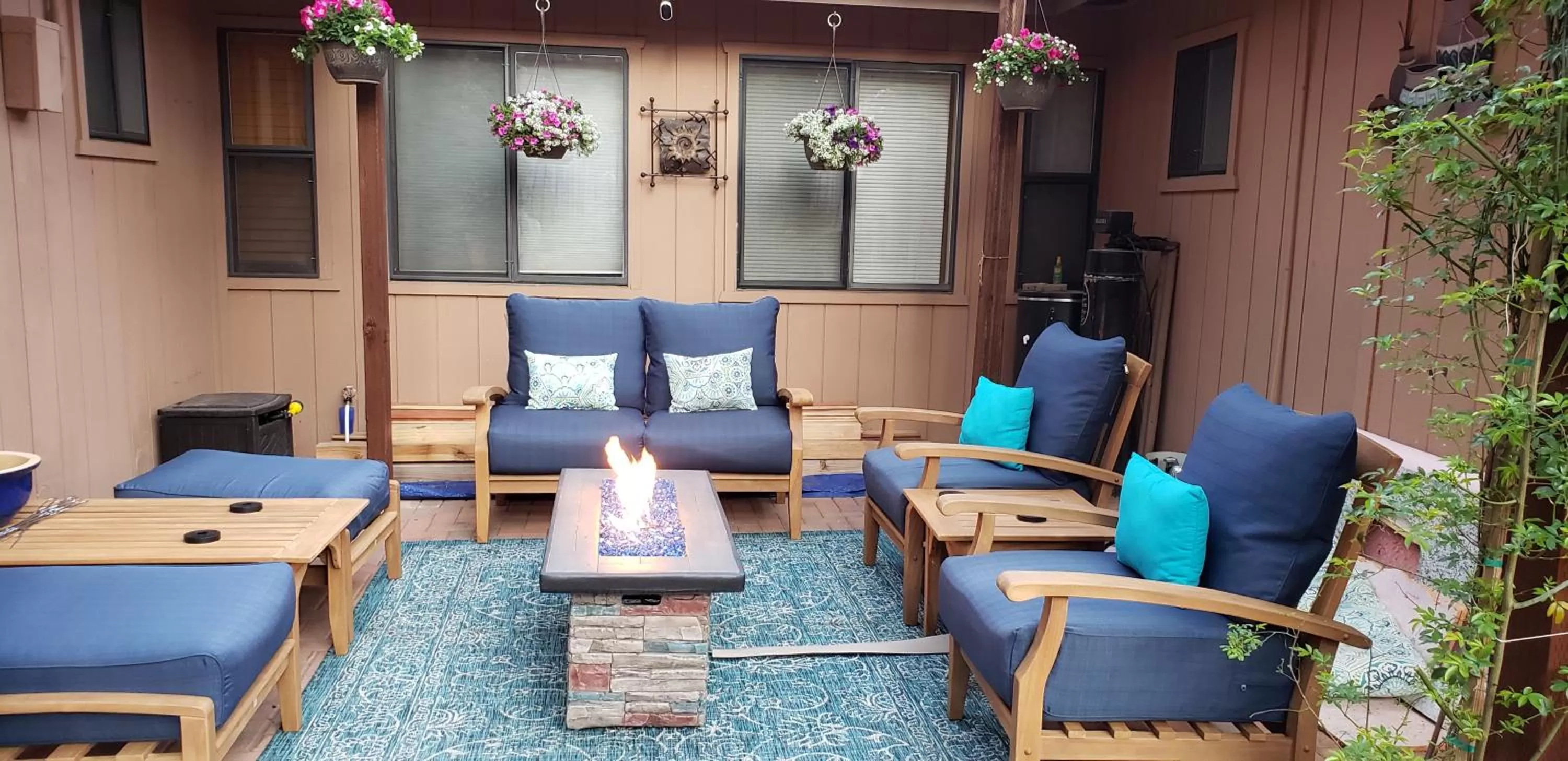 Patio in Whispering Creek Bed & Breakfast