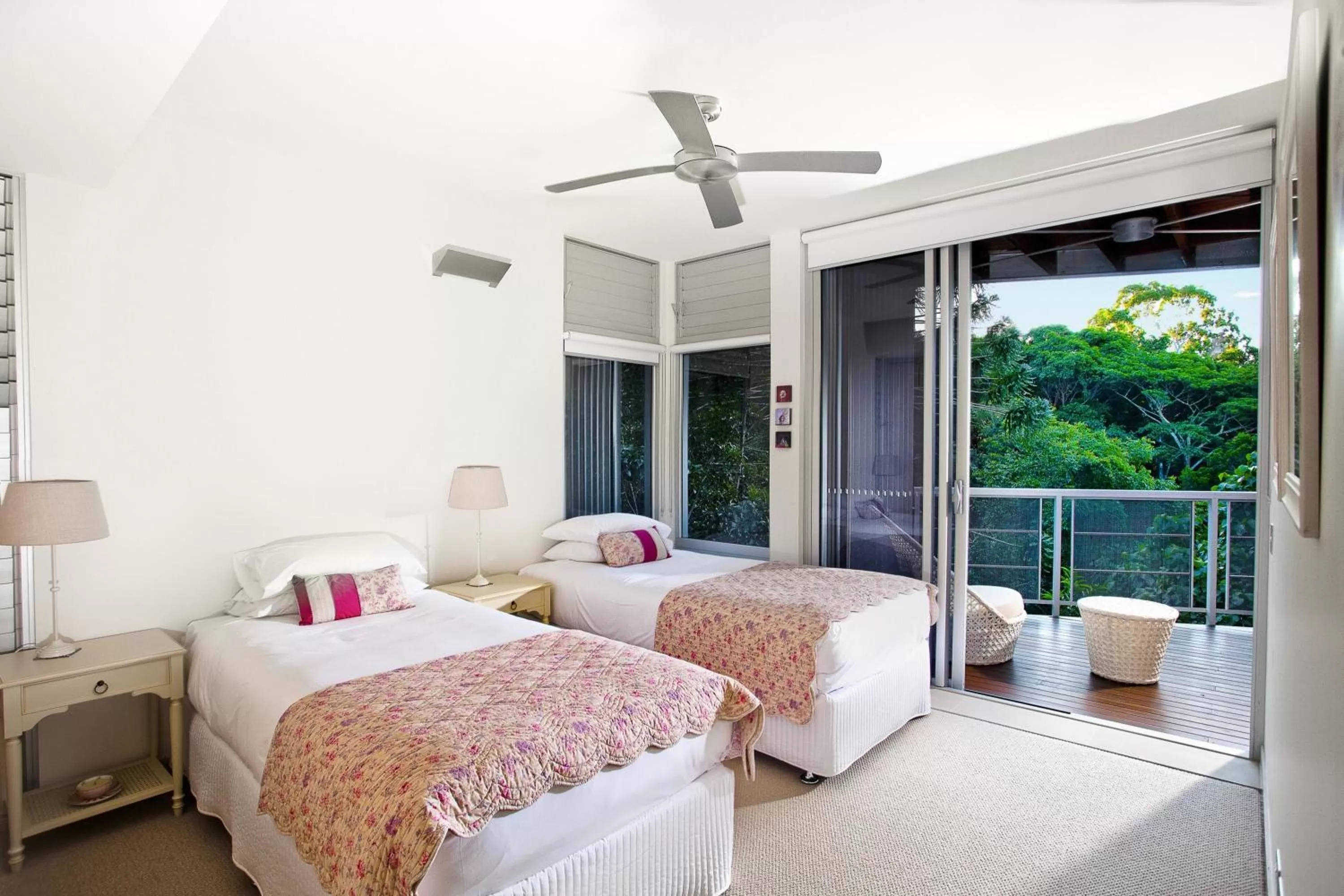 Bed in Peppers Noosa Resort and Villas