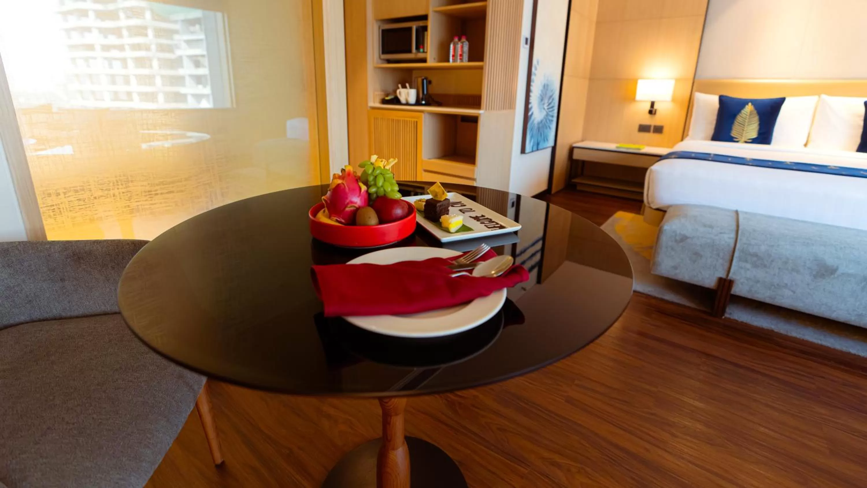 View (from property/room), Bed in Courtyard by Marriott Vadodara