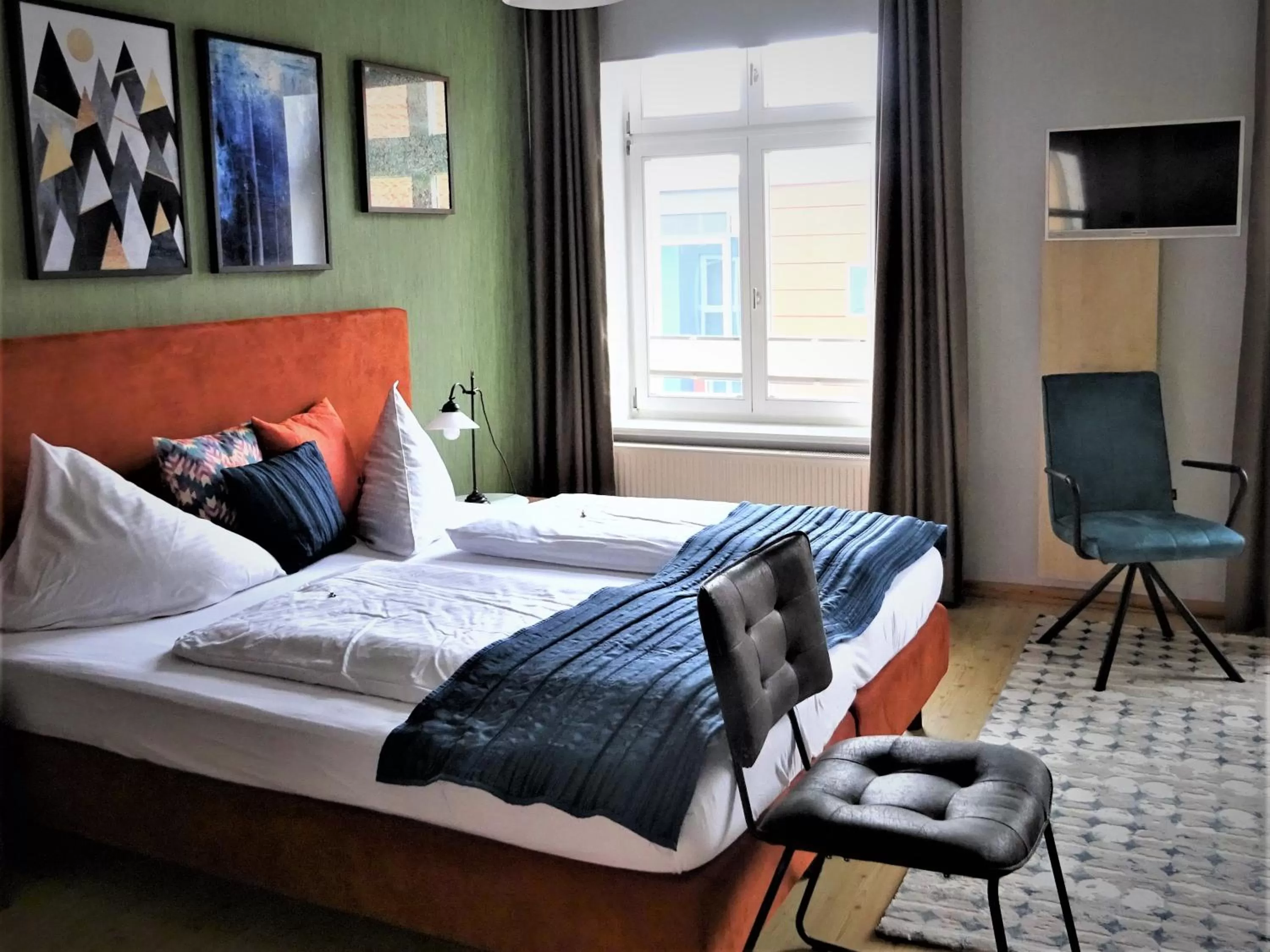 Bed in Pension Zur Fährbrücke