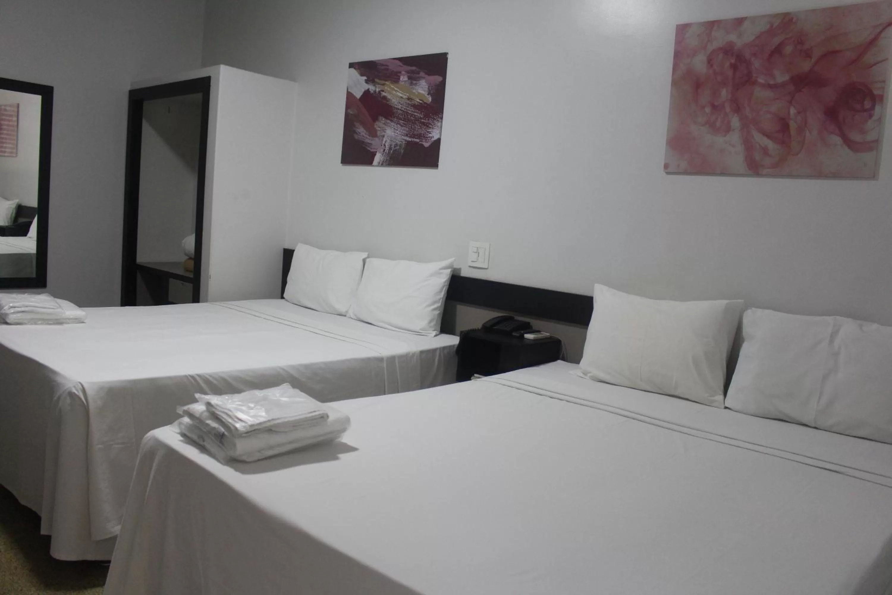 Bed in Hotel Oscar Blue Montes Claros