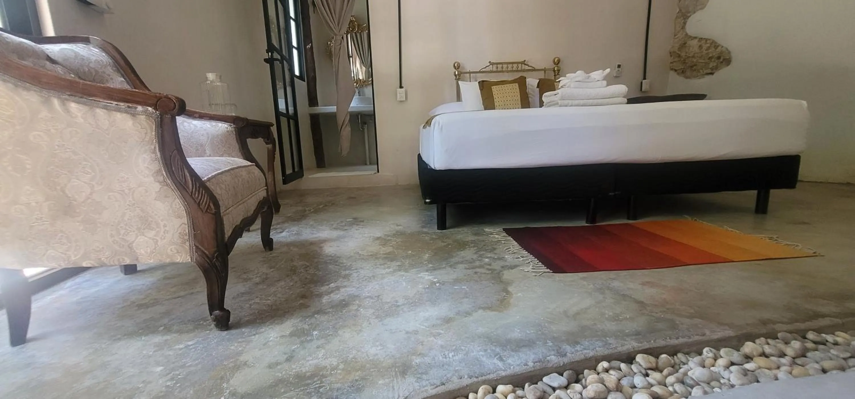 Bed in Casa Ambar Hotel & Boutique Tulum