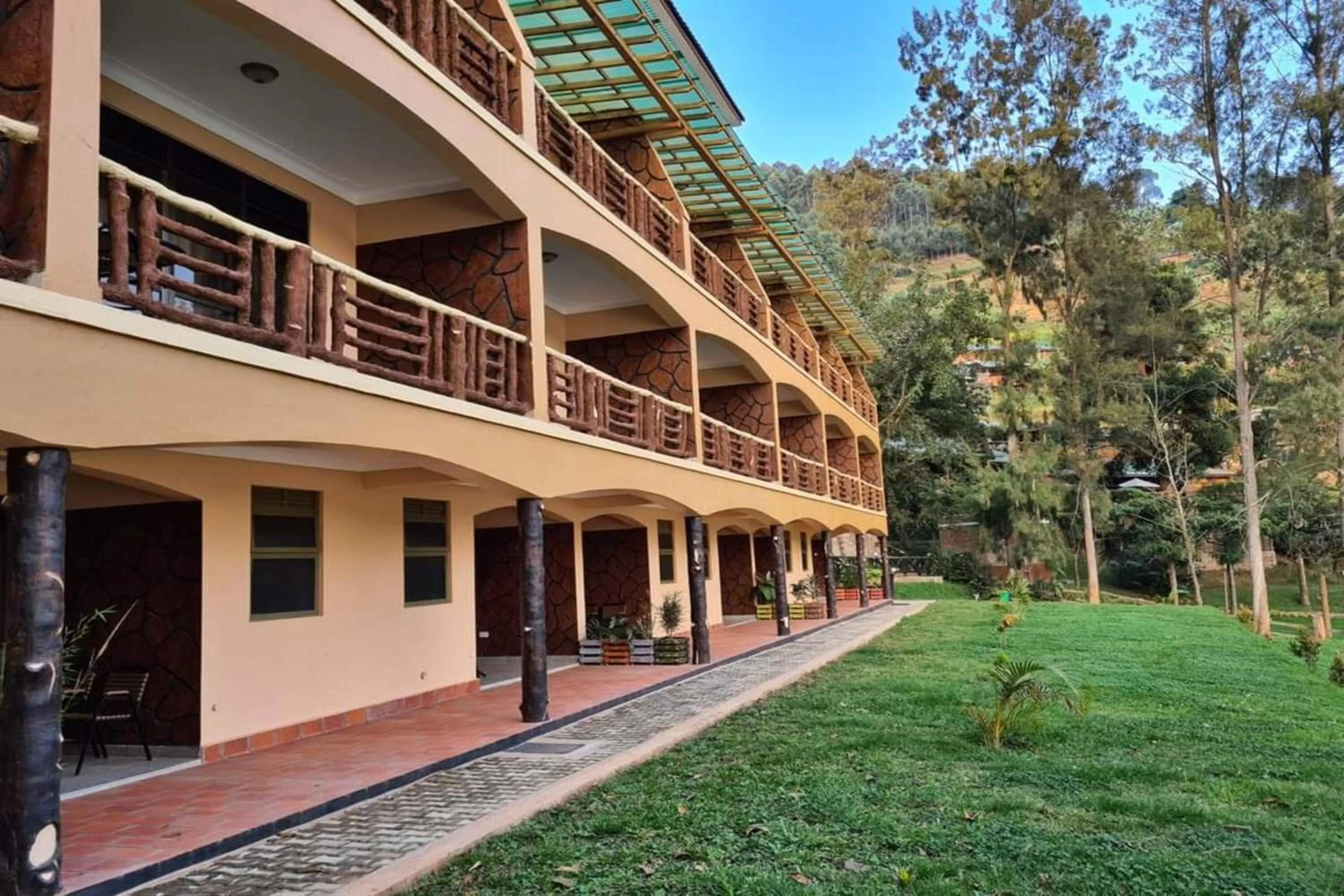 Property building in Bunyonyi Overland Resort