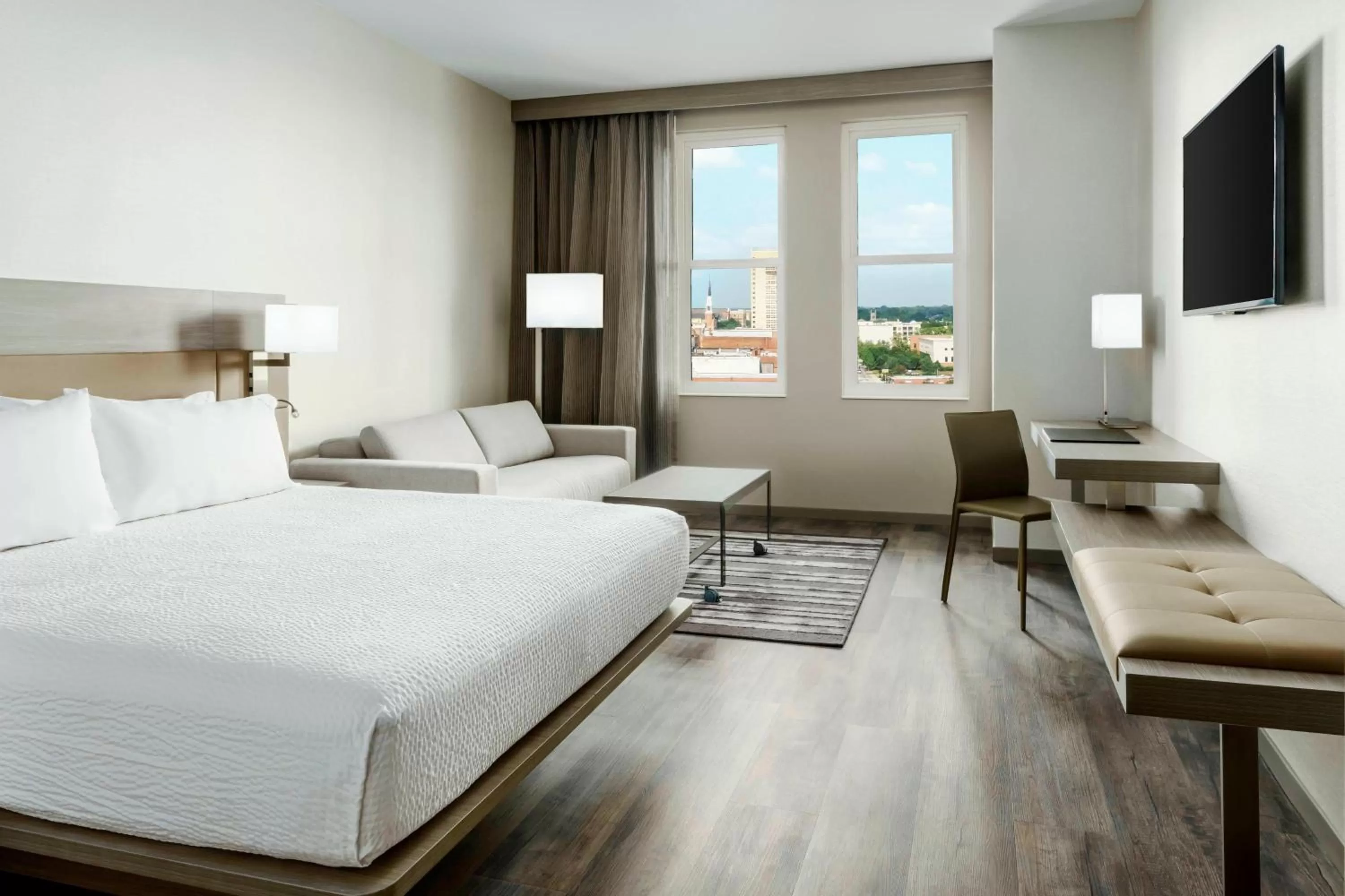 King Room with Sofa Bed - Hearing Accessible in AC Hotel by Marriott Spartanburg