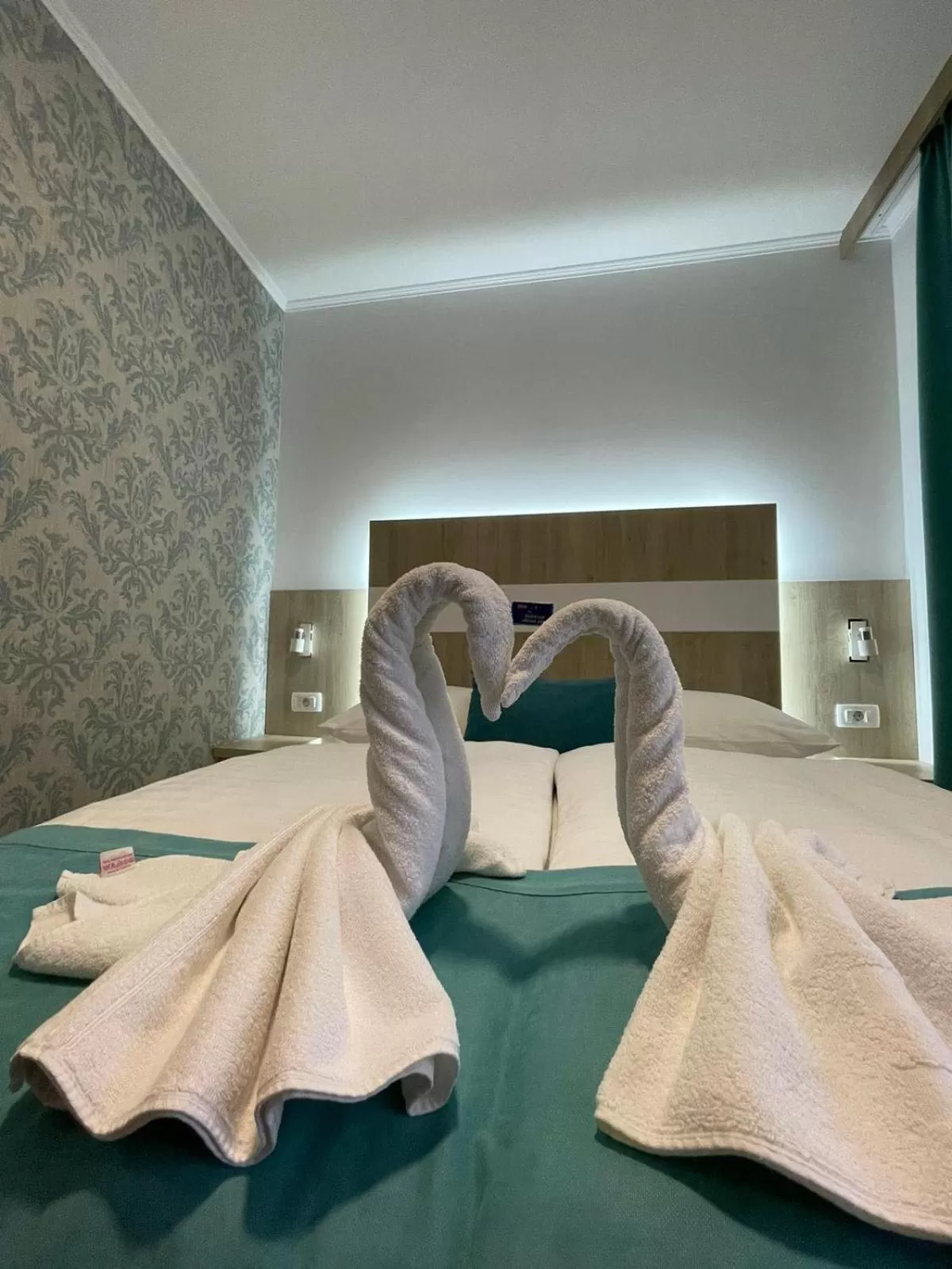 towels, Bed in Hotel - Villa Lejla