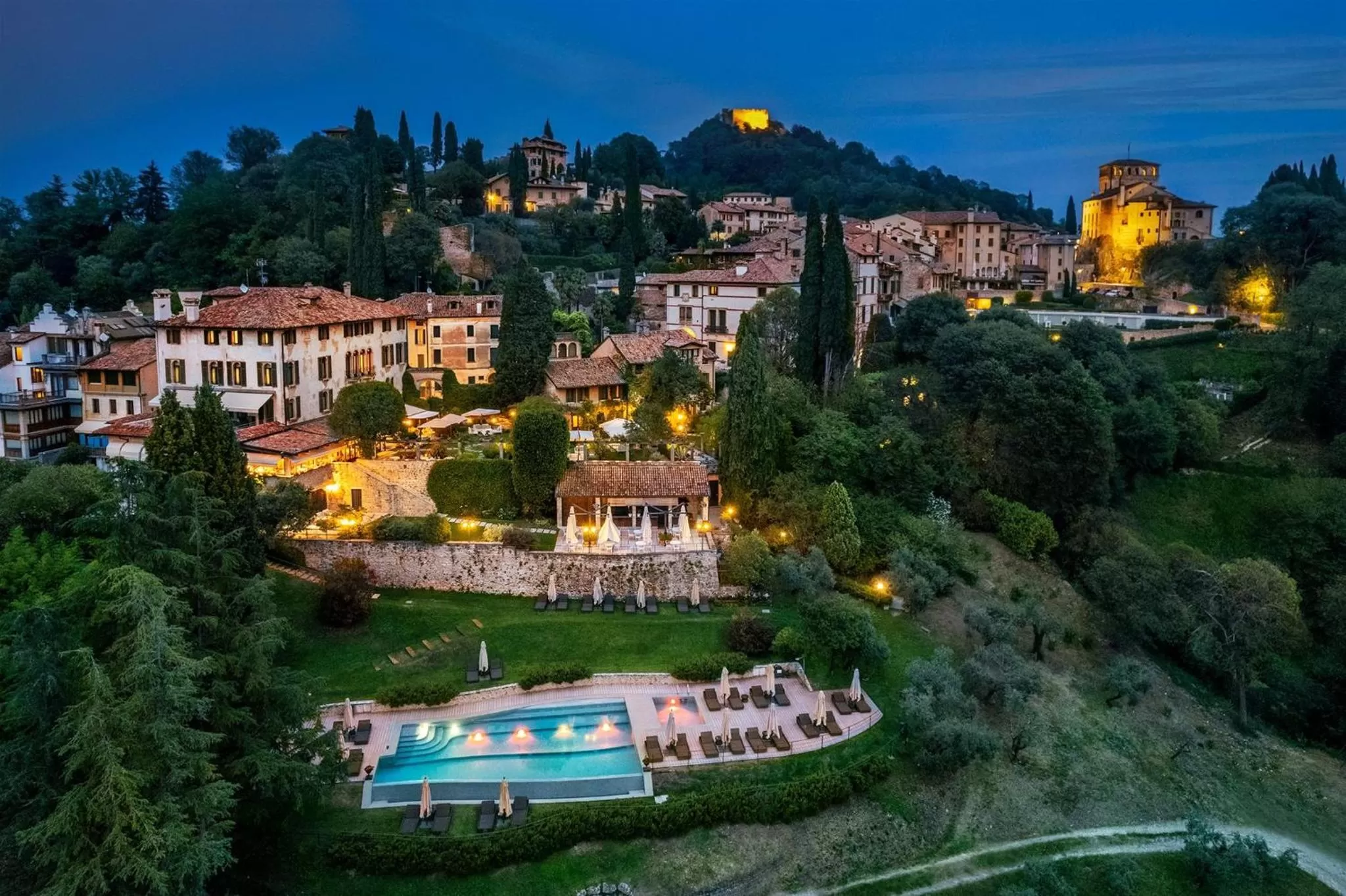 Bird's eye view in Hotel Villa Cipriani