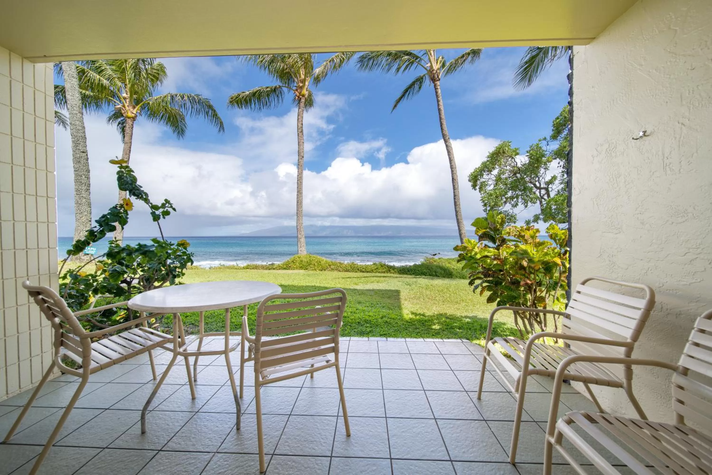 Balcony/Terrace in Napili Shores Maui by OUTRIGGER - No Resort & Housekeeping Fees