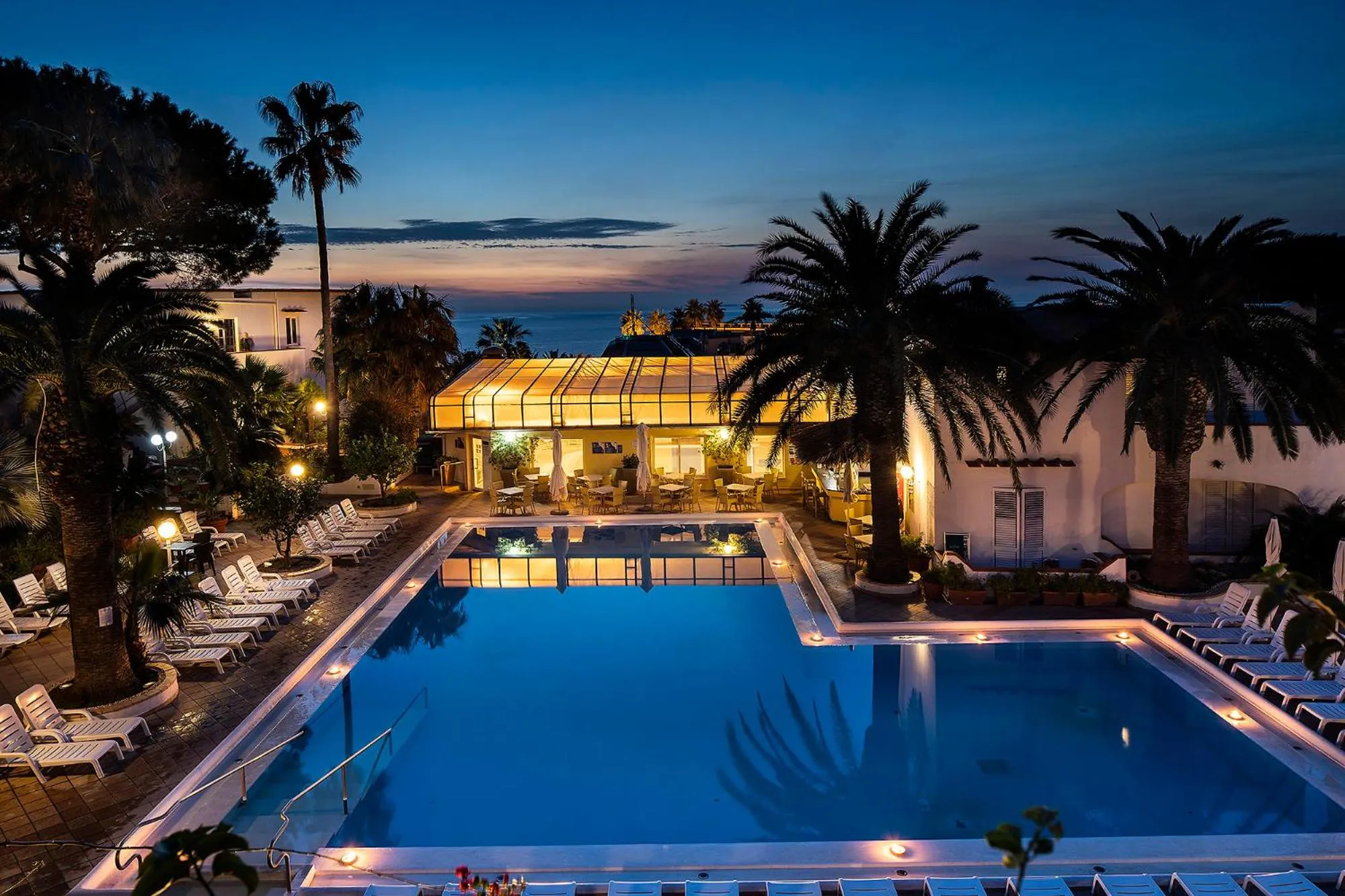 Hot Spring Bath in Hotel Terme Royal Palm