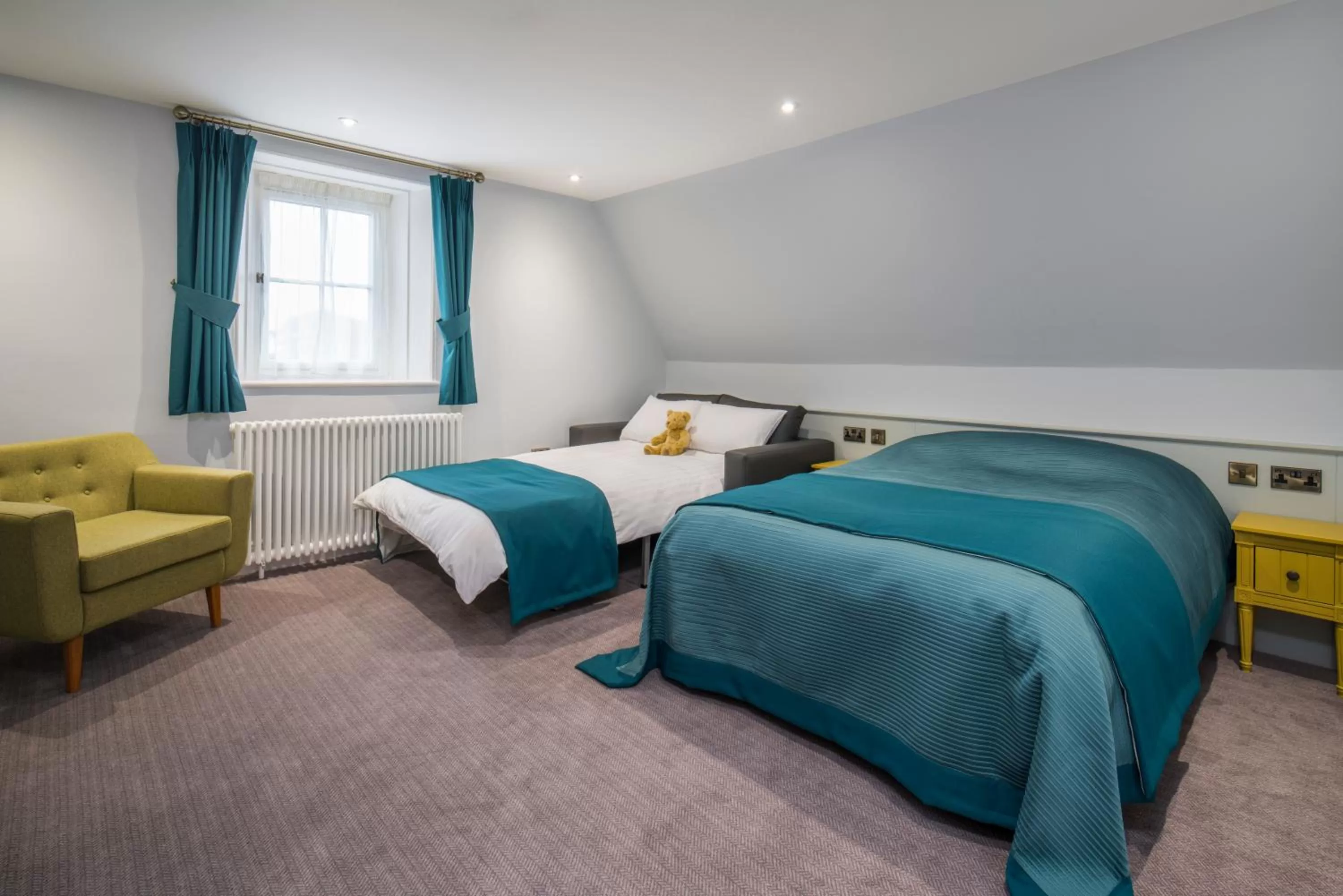 Bedroom, Bed in Lilleshall House & Gardens and Lilleshall National Sports Centre
