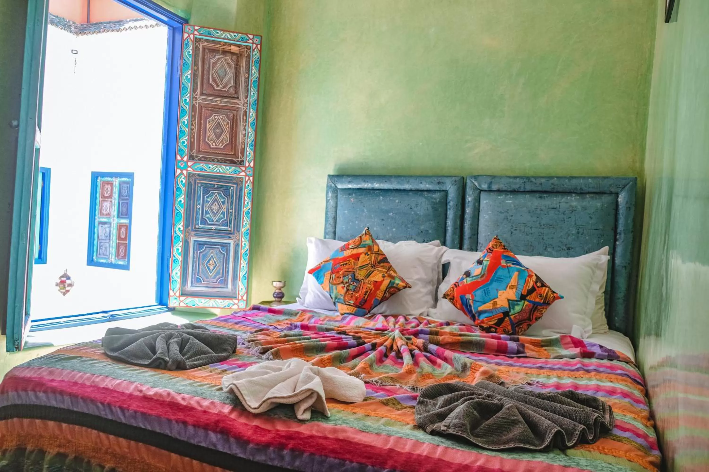 Bed in Héritage Lalla Aicha et SPA