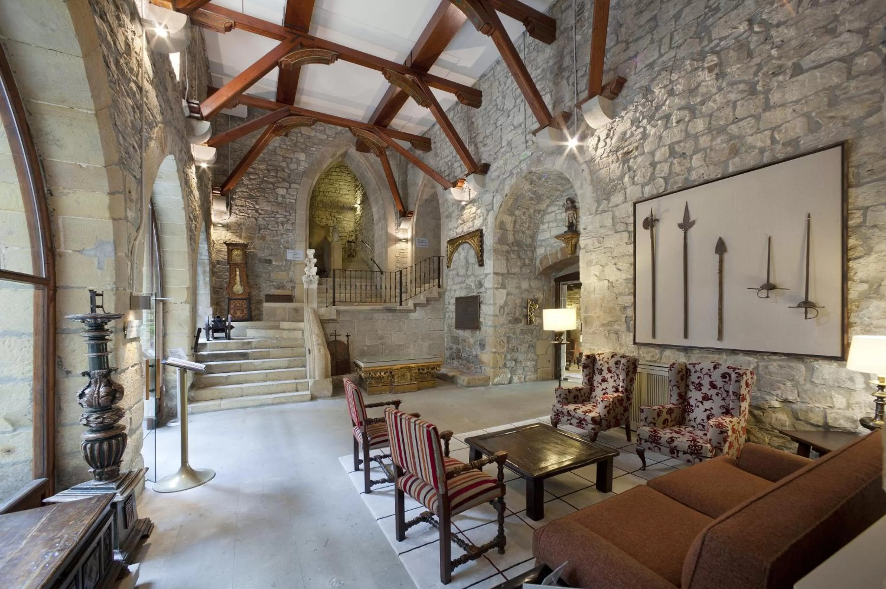 Lobby or reception in Parador de Hondarribia