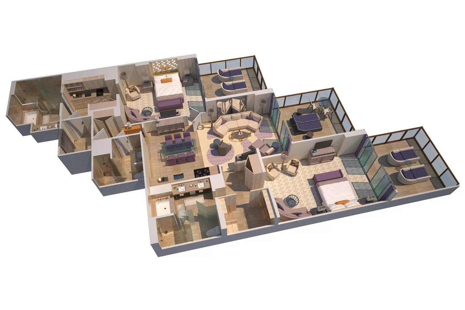 Royal Oceanfront Suite, Suite, 2 King in The St. Regis Bal Harbour Resort