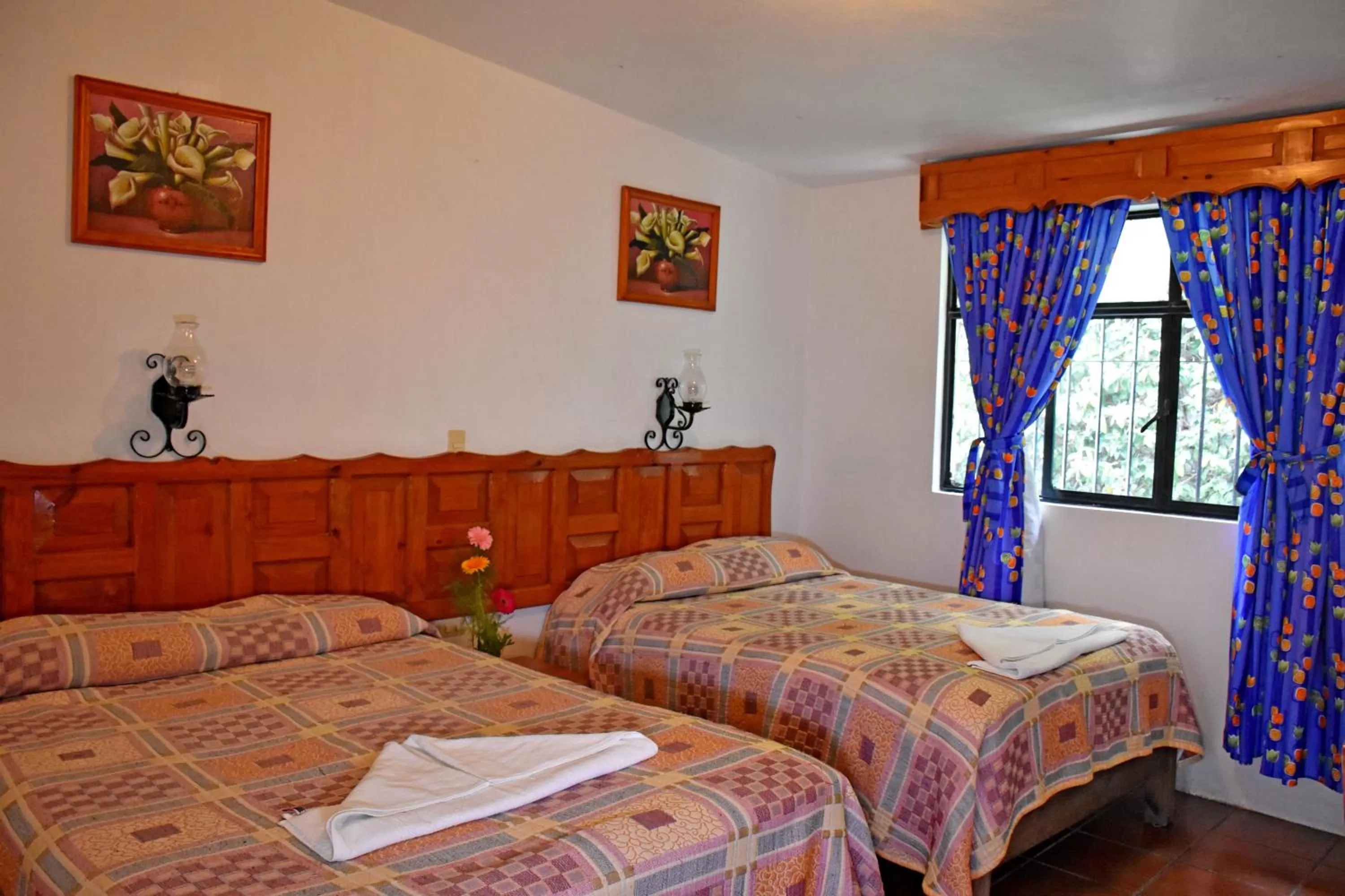 Bed in Hotel San Luis