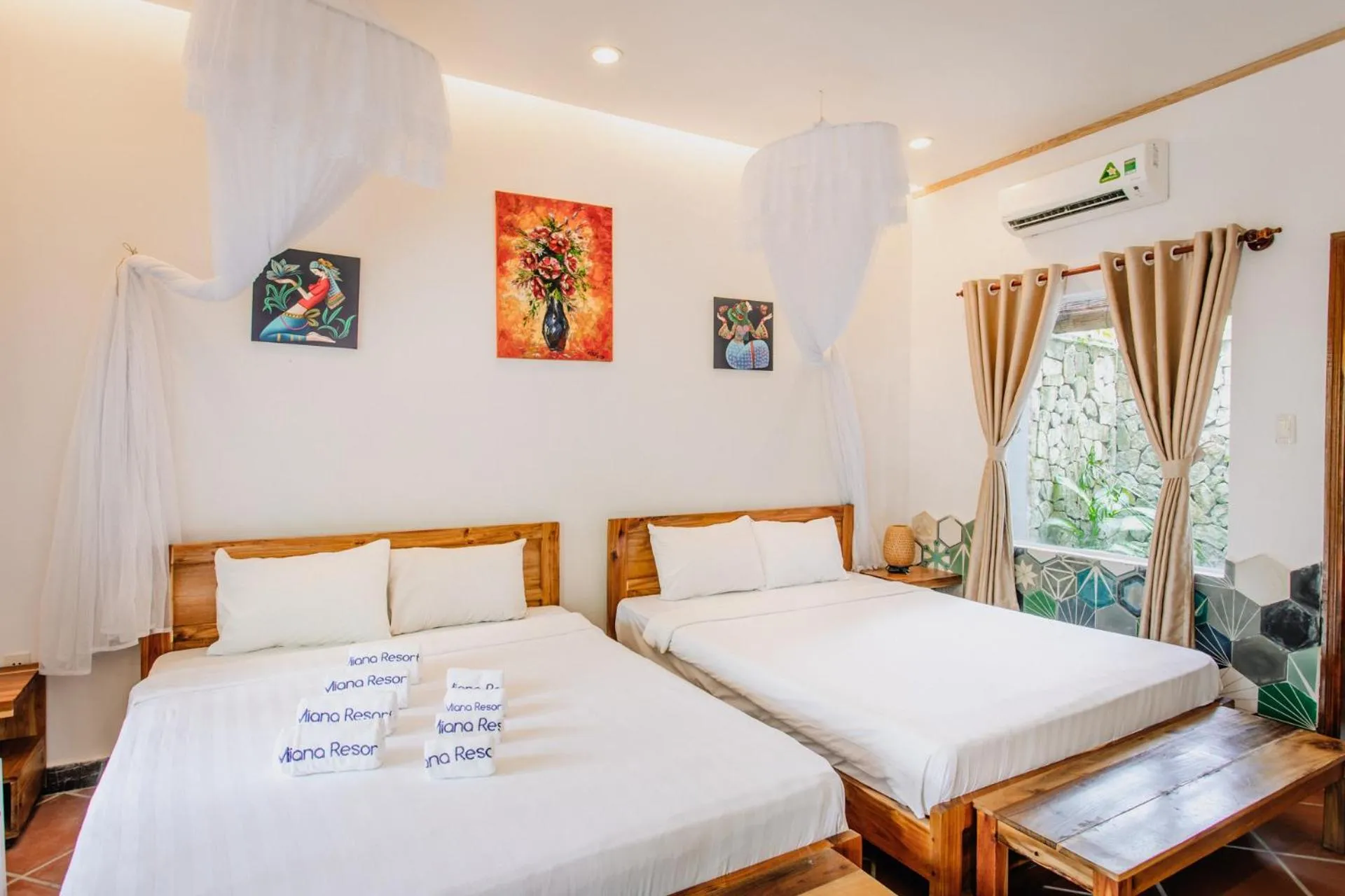 Bed in Miana Resort Phu Quoc