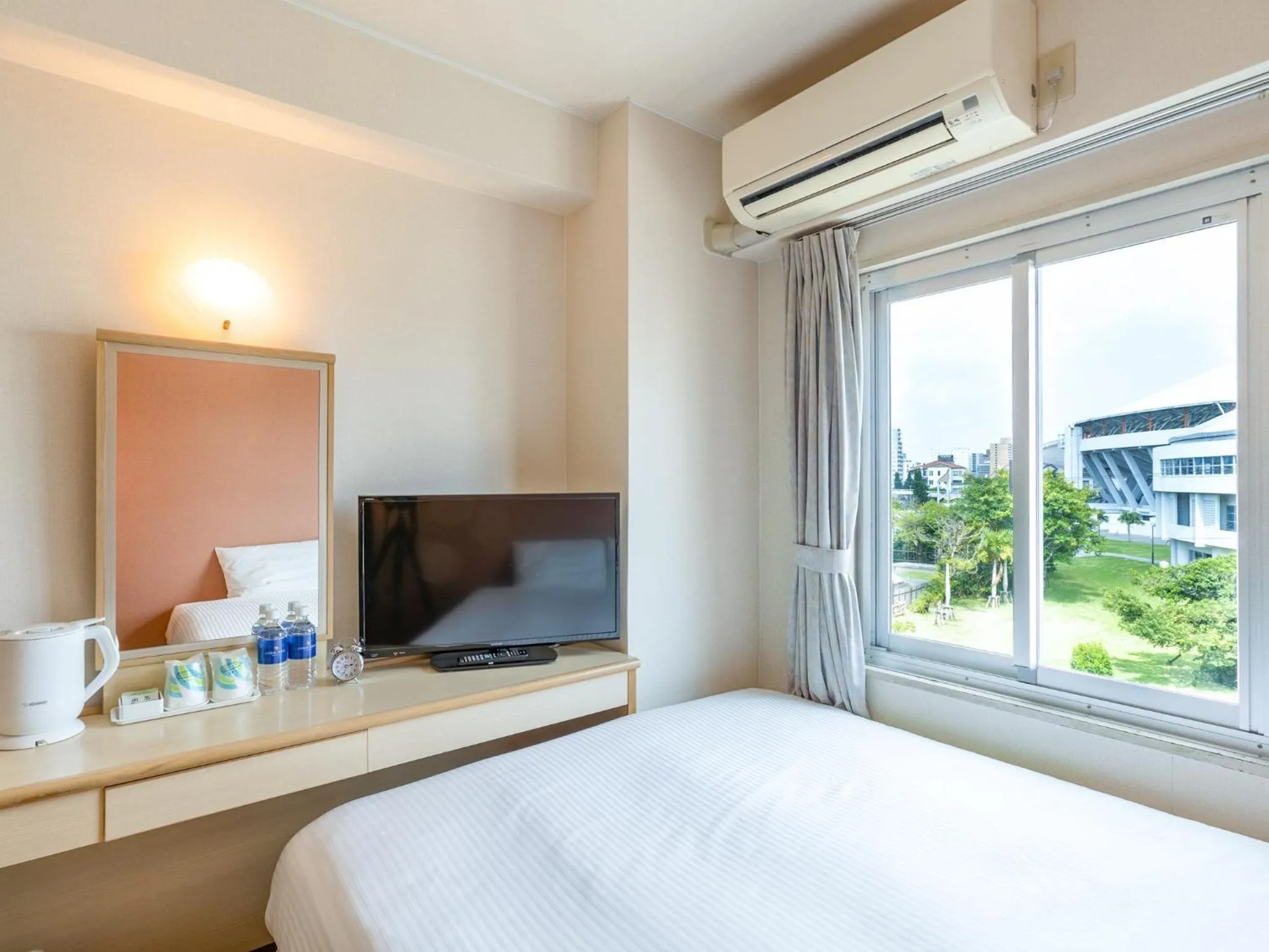 Bed in Hotel Park Stadium Naha