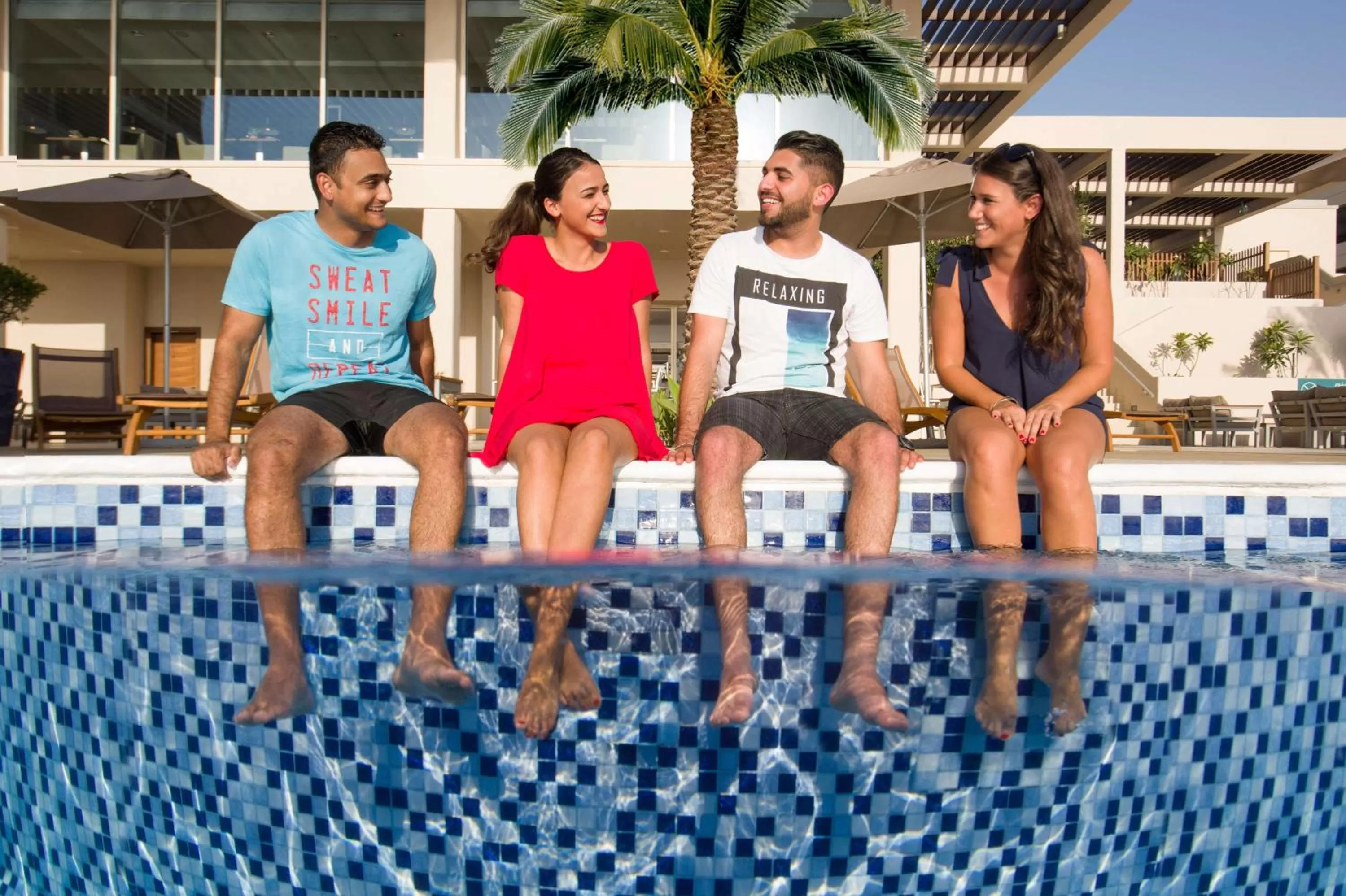 Pool view in Hilton Garden Inn Ras Al Khaimah