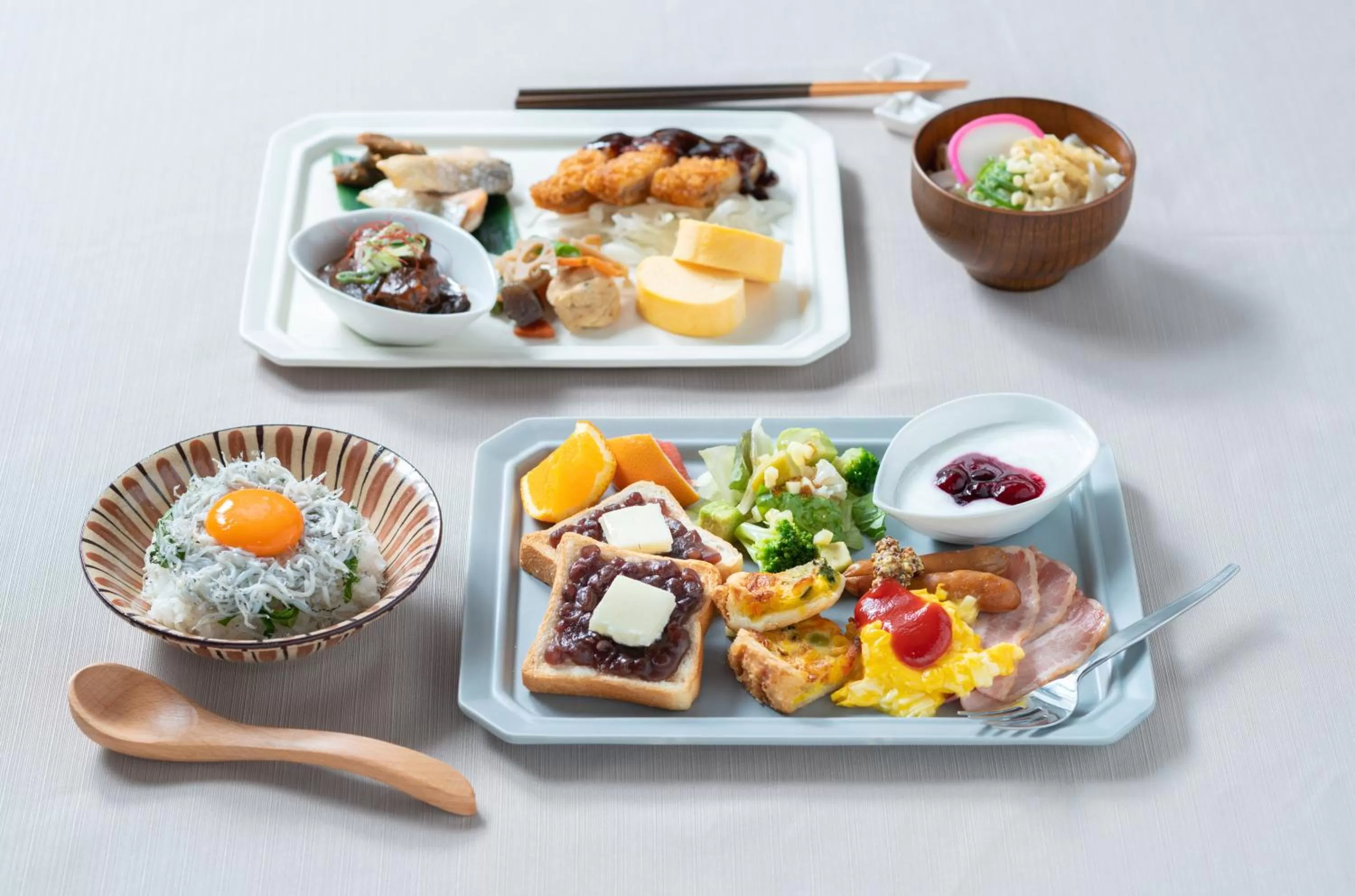 Buffet breakfast in Vessel Hotel Campana Nagoya